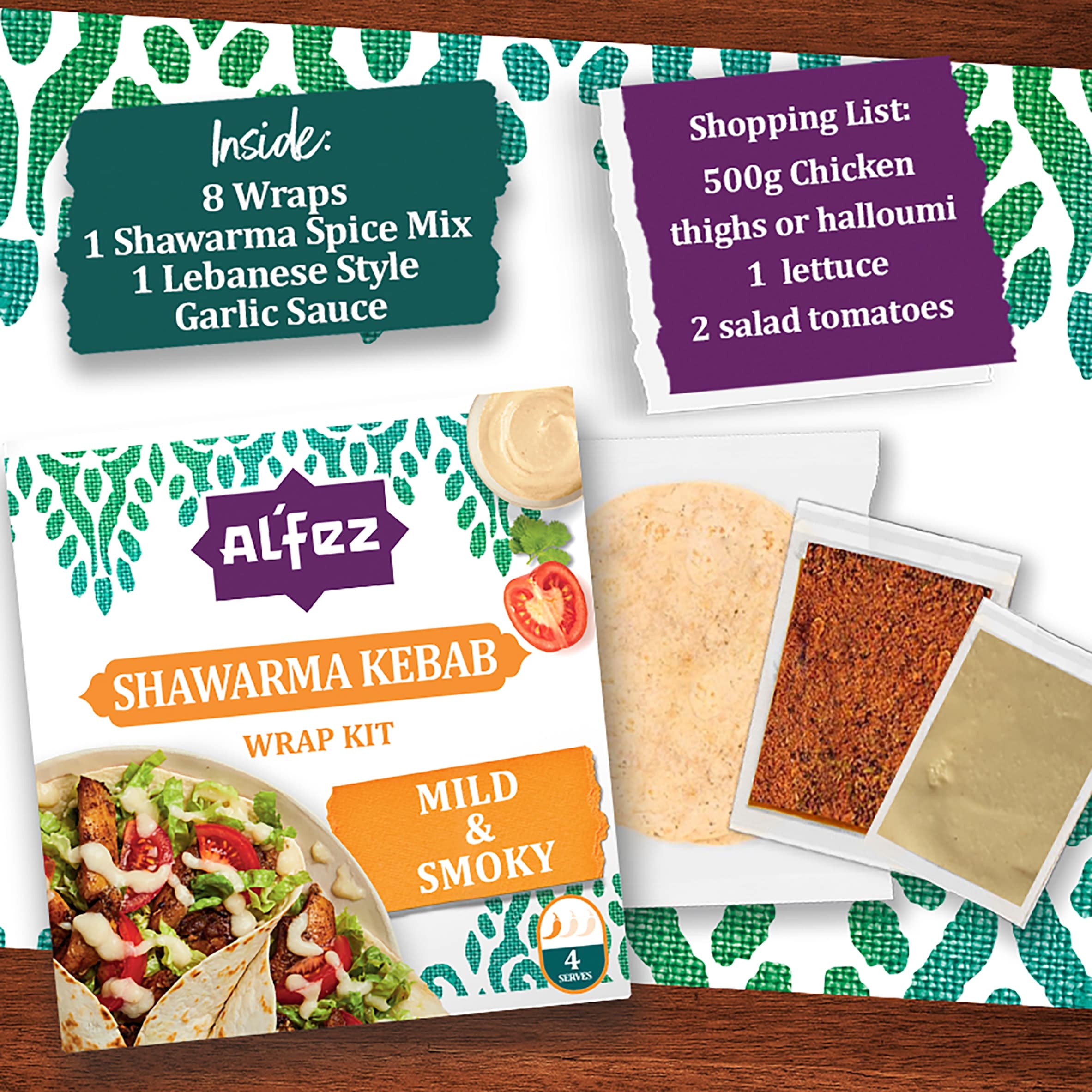 Al'fez Shawarama Kebab Wrap Kit 410G thumbnail 2