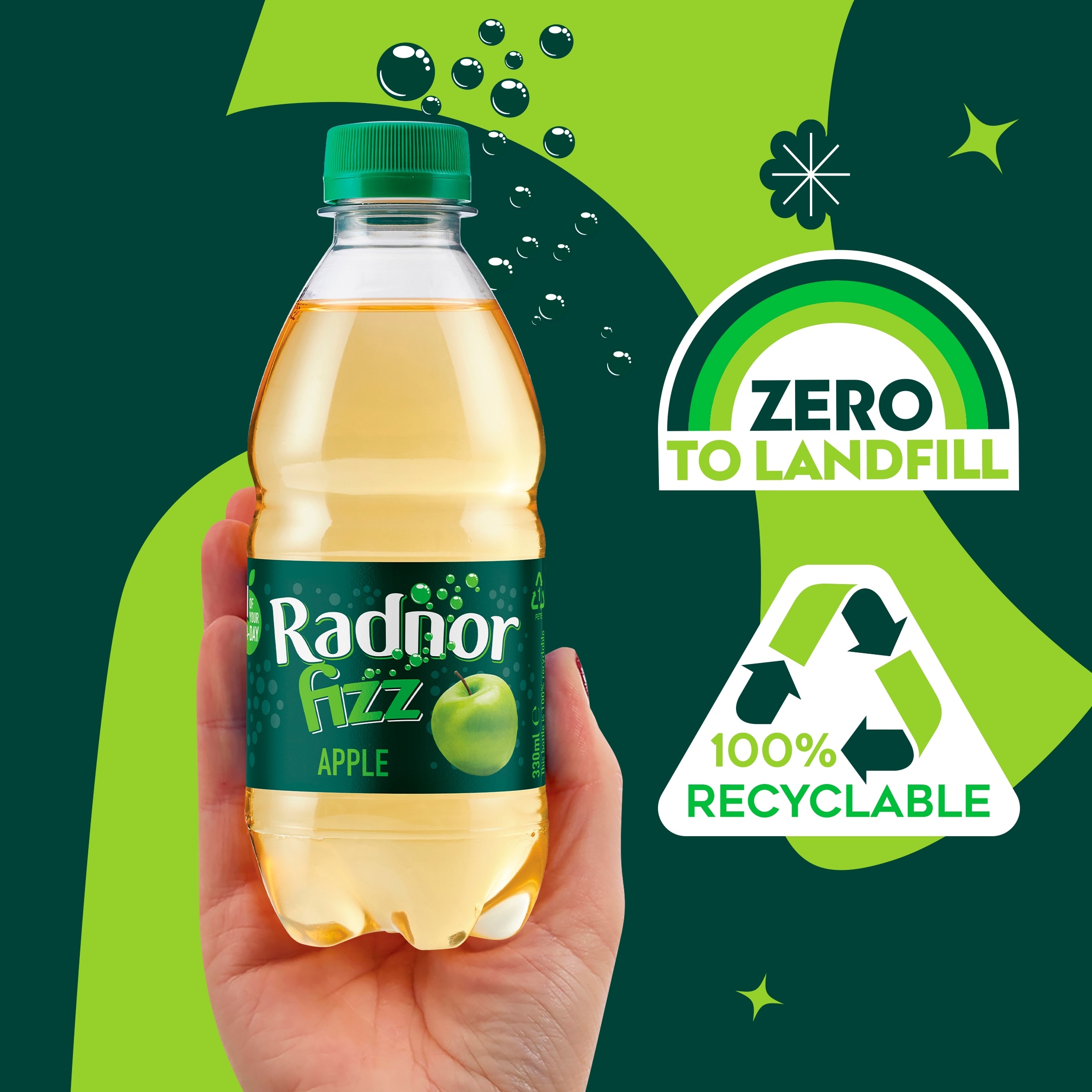 Radnor Fizz Apple 4X330ml thumbnail 3