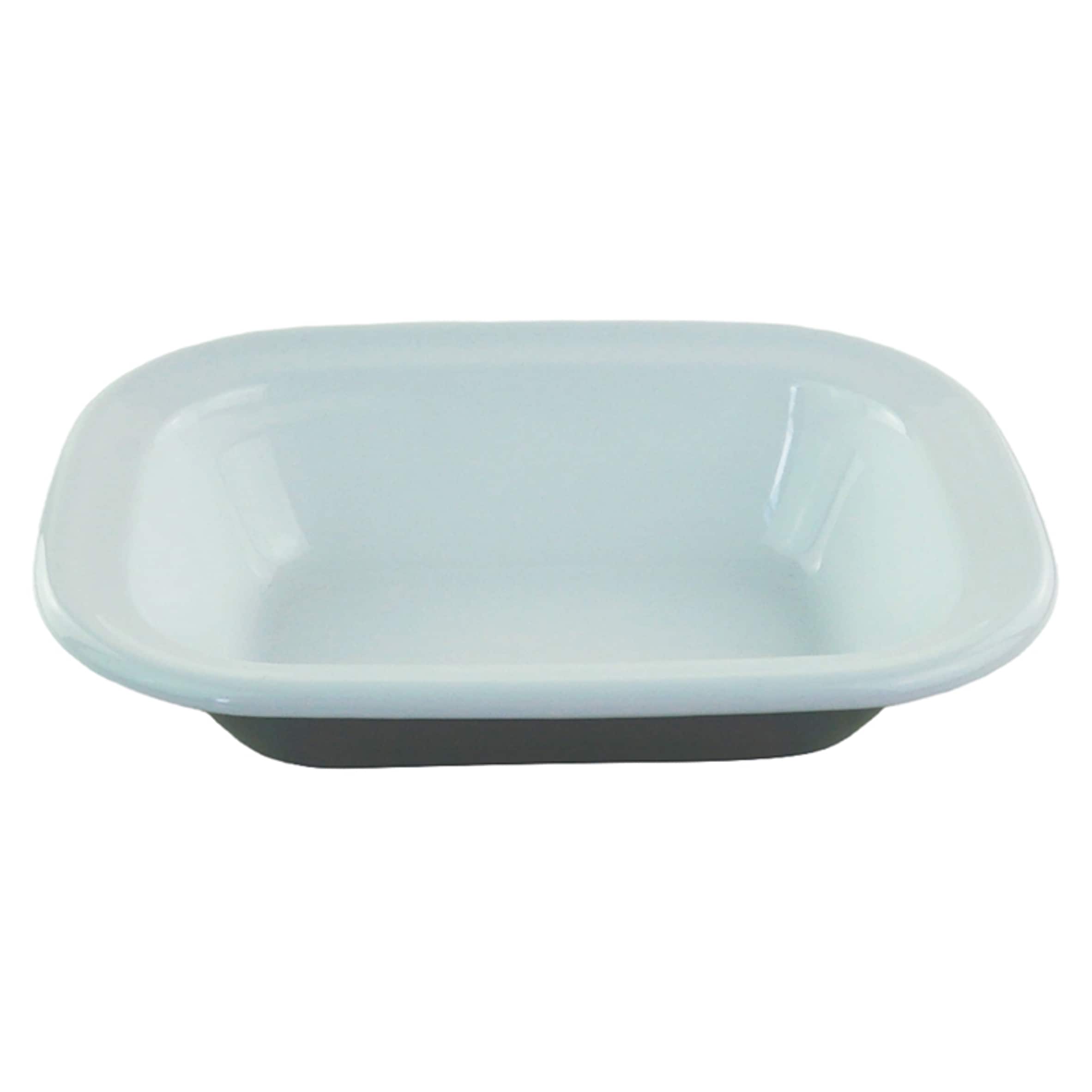 Tesco Slate Grey Enamel Rect Pie Dish 21cm