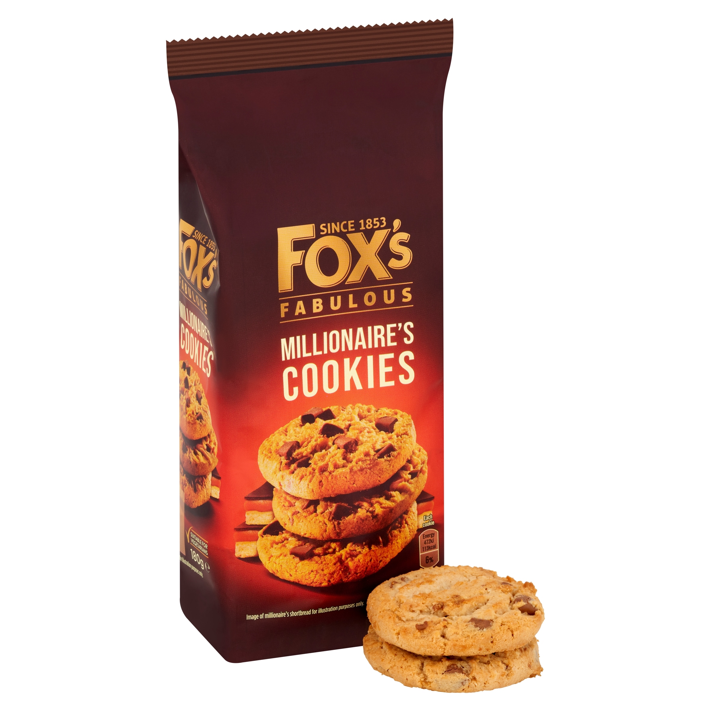 Fox's Millionaires Cookies 180G thumbnail 2