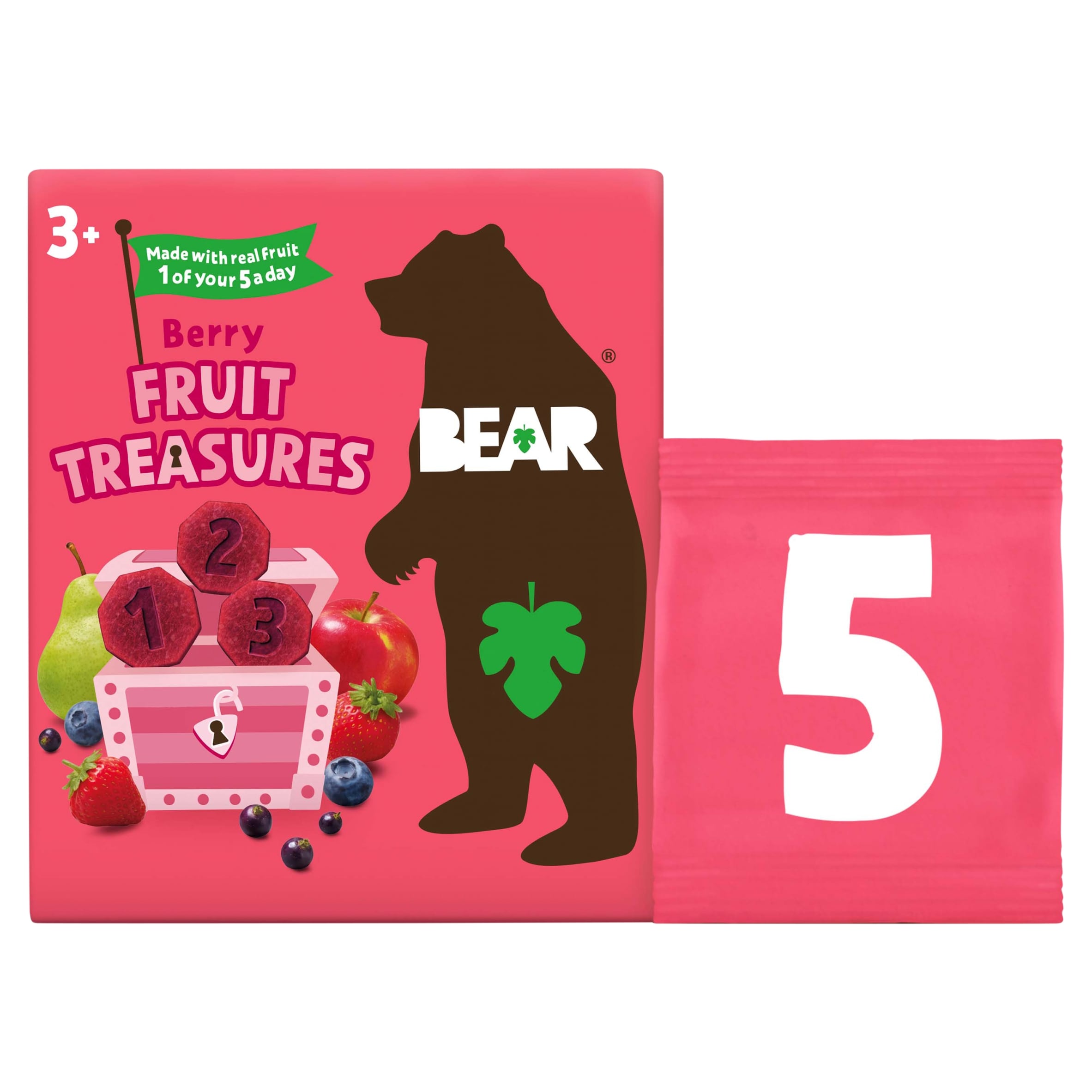 Bear Treasures Kids Snack 3+ Years Berry Flavour