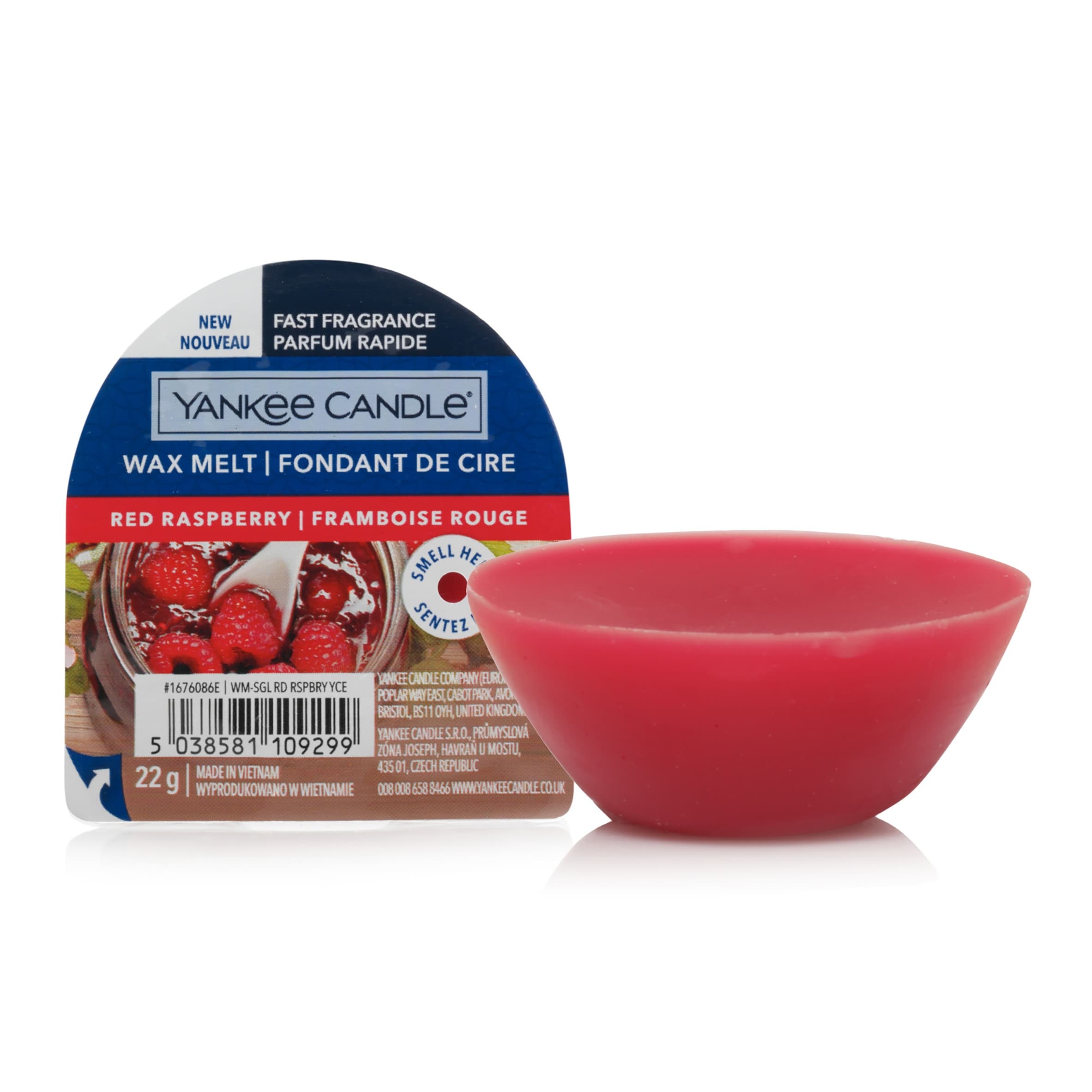 Yankee Classic Red Raspberry Wax Melt 22g