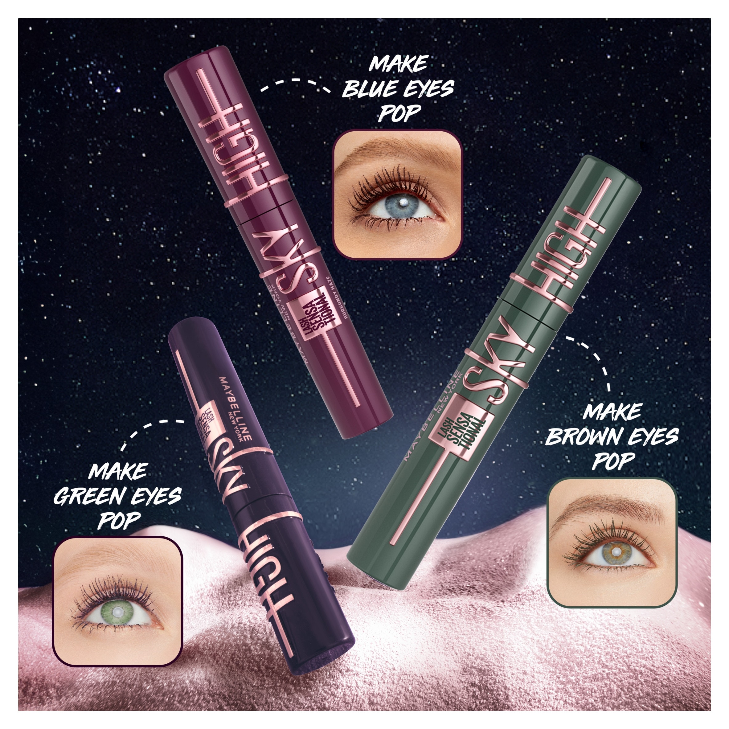 Maybelline Lash Snstnal Sky High Mascara Brown 7.2Ml thumbnail 5