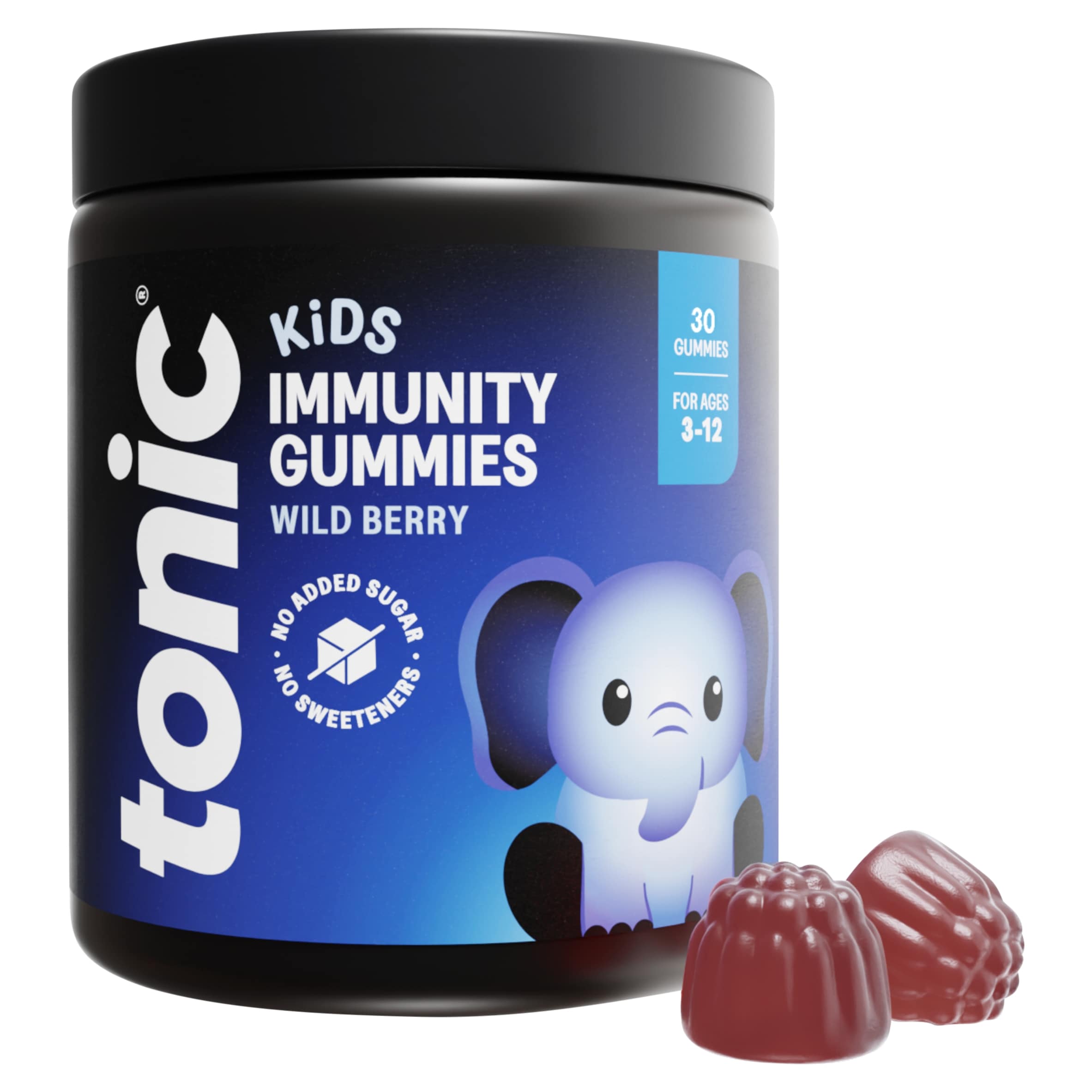 Tonic Health Kids Immunity Wild Berry Gummies 4-12 Years 30ss thumbnail 2