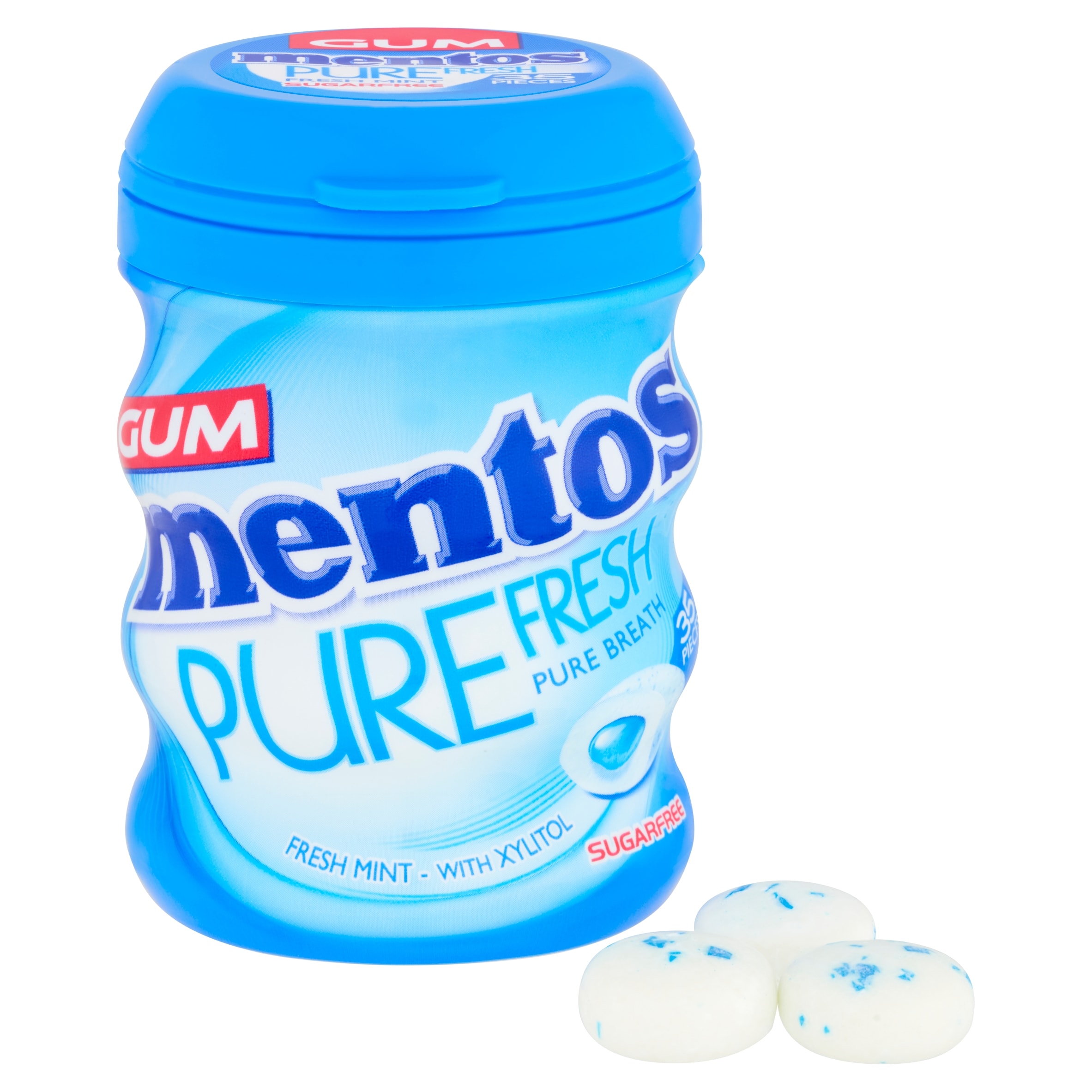 Mentos Pure Fresh Gum - Fresh Mint 70g thumbnail 2