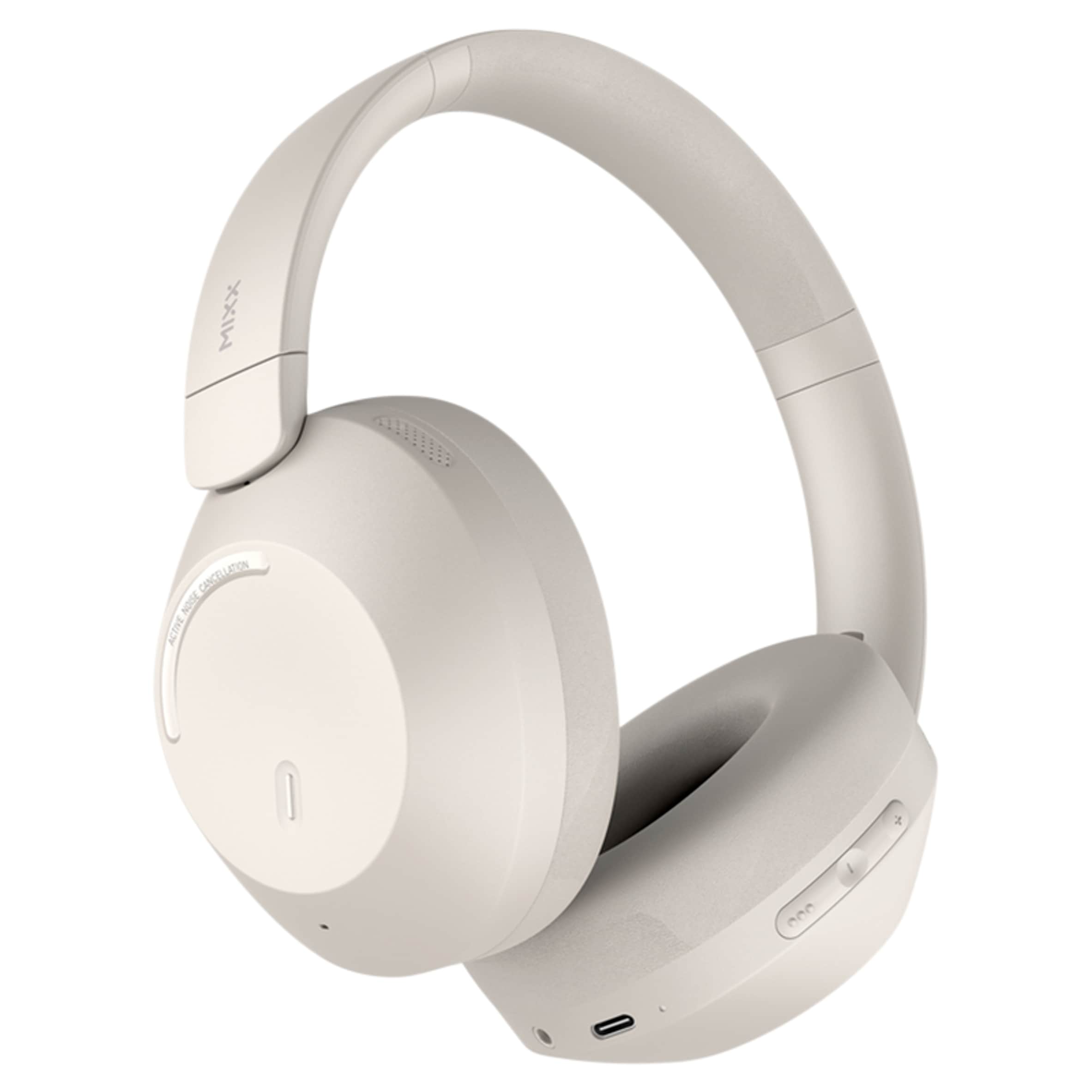 Mixx StreamQ C4 Ear ANC Wireless Bluetooth On Ear Headphones Sand
