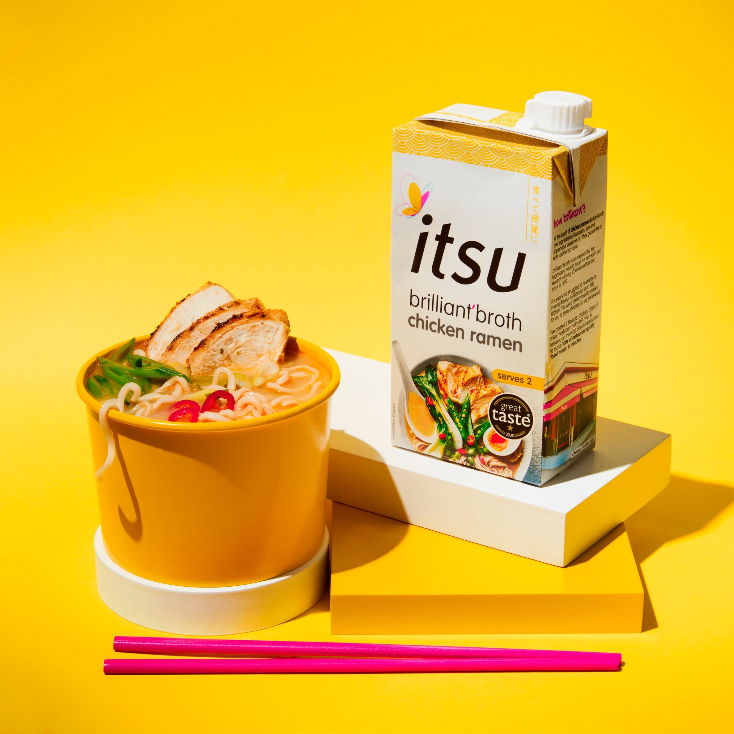 Itsu Brilliant' Broth Chicken Ramen 500ml thumbnail 2