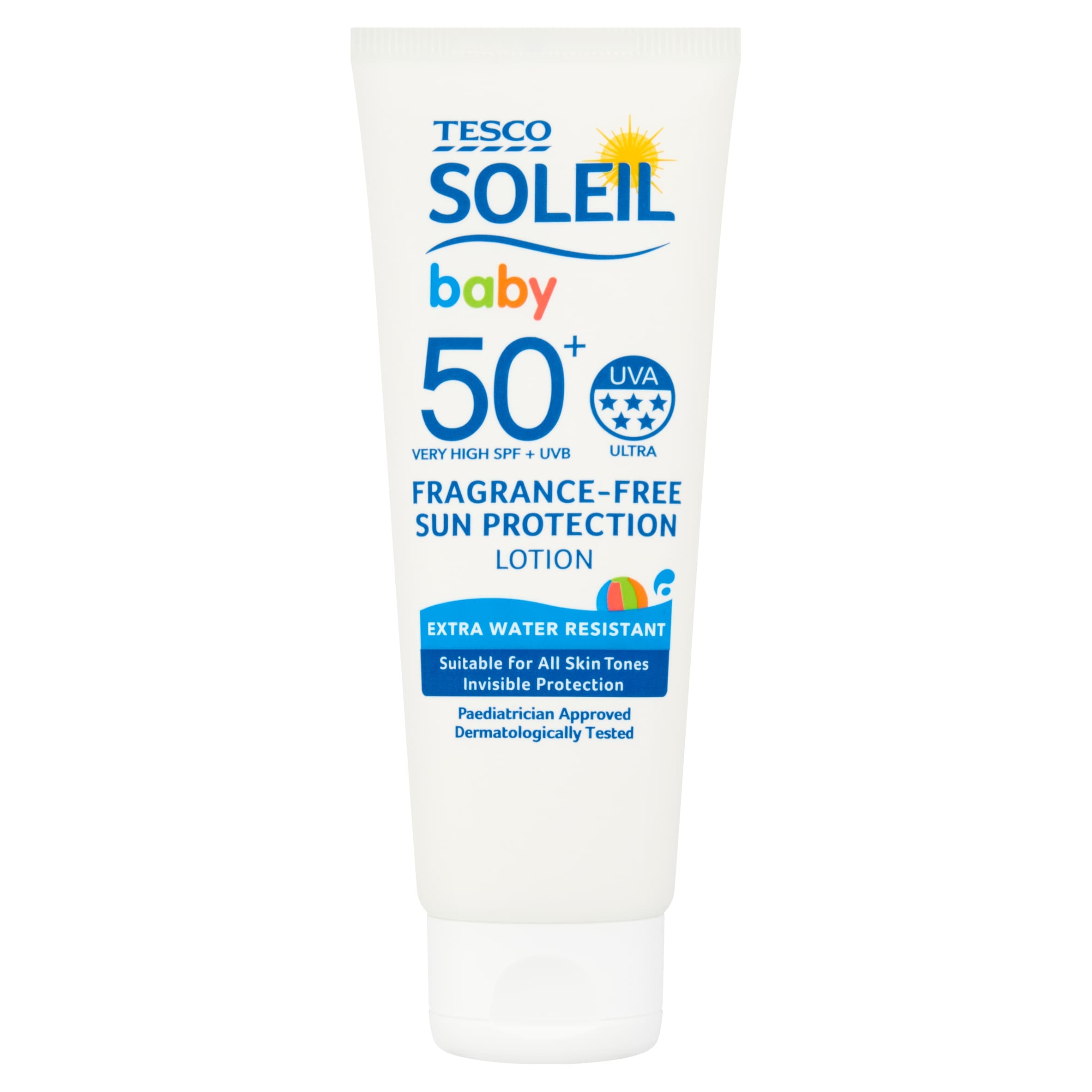 Tesco Soleil Baby Fragrance-Free Sun Protection Lotion SPF50+ 75ml