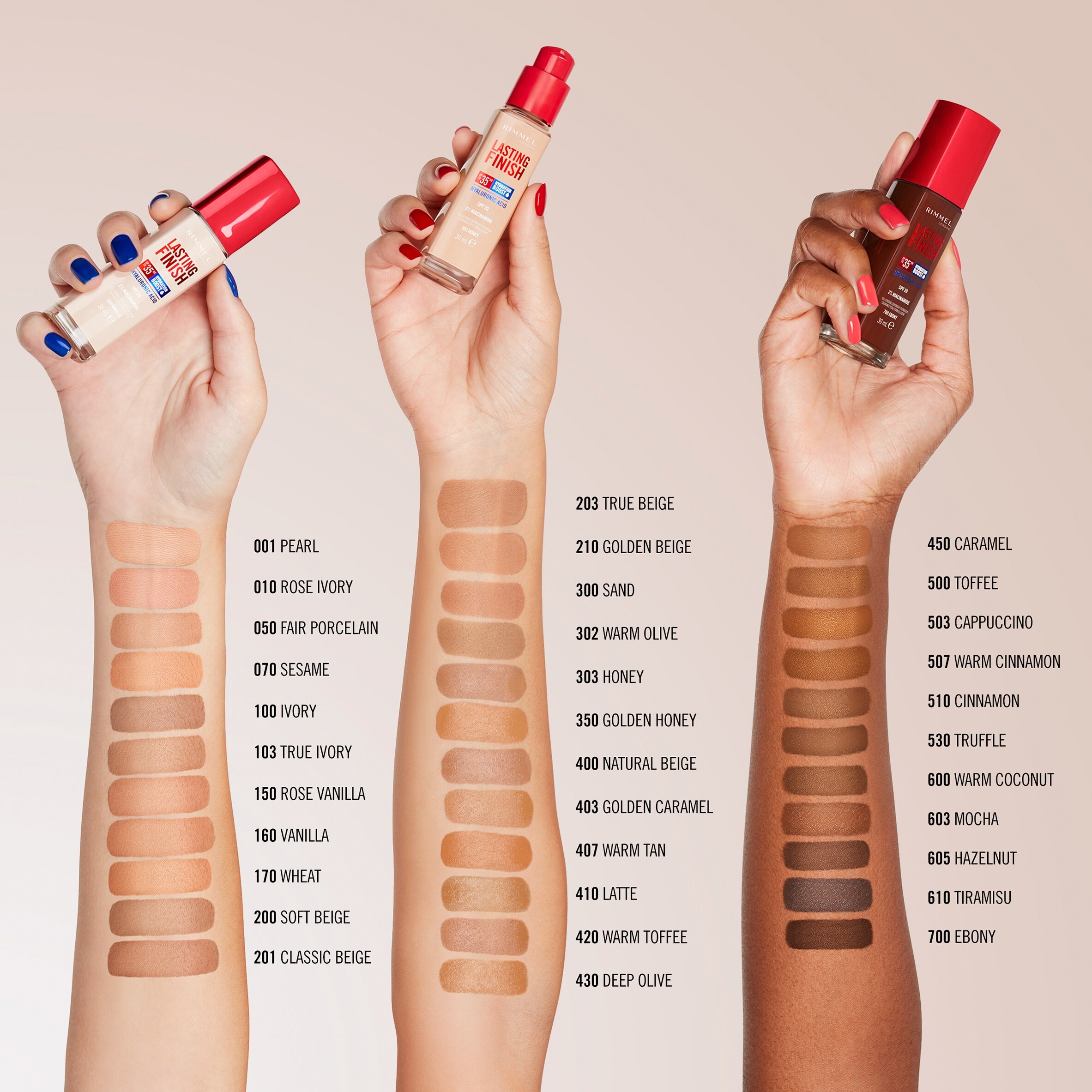 Rimmel Lasting Finish Foundation 210 Golden Beige 30Ml thumbnail 2