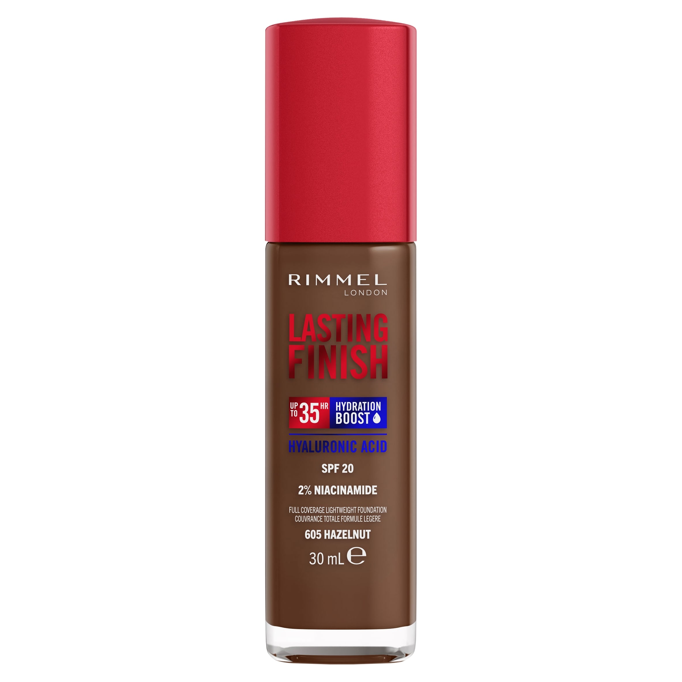 Rimmel Lasting Finish Foundation 605 Hazelnut 30Ml