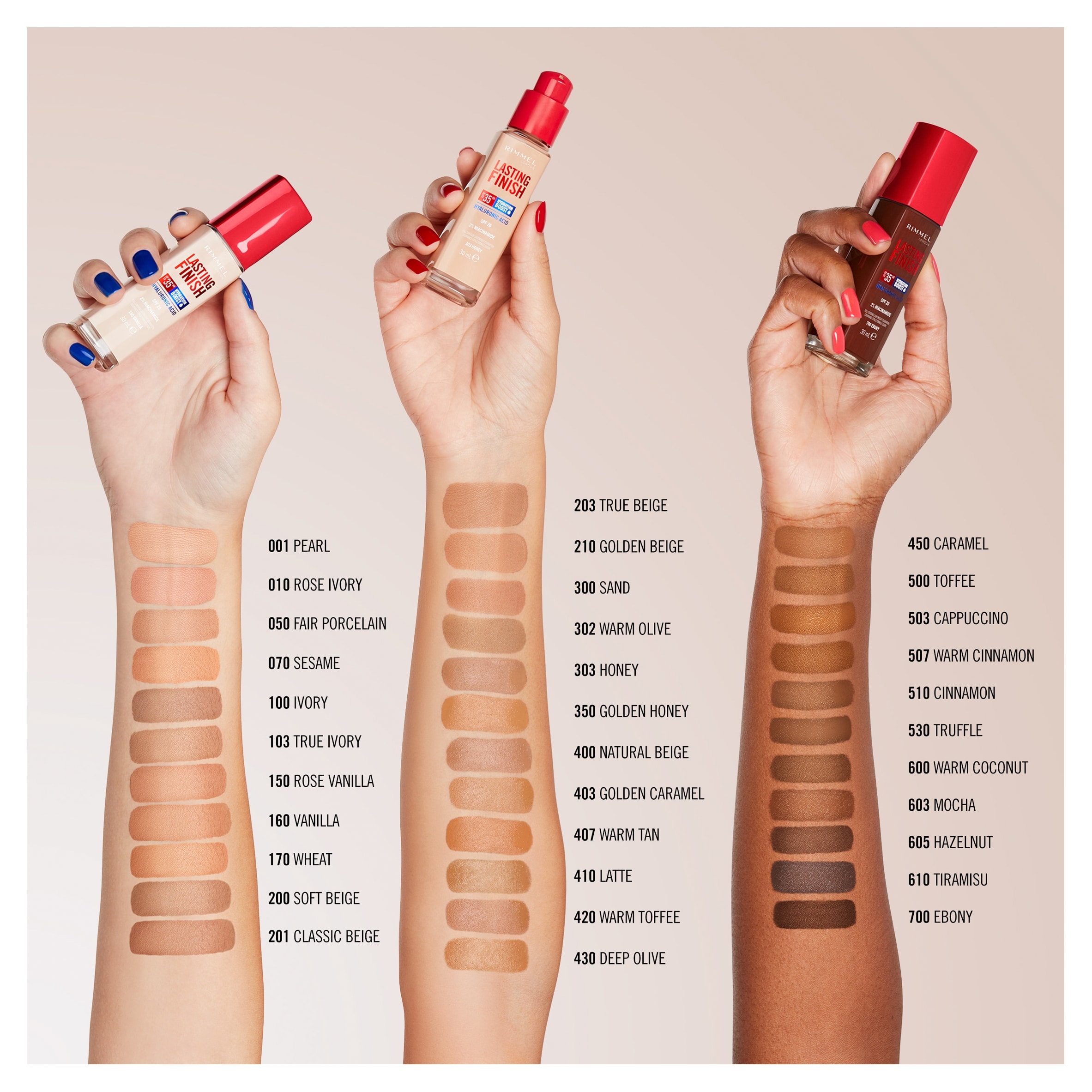 Rimmel Lasting Finish Foundation 605 Hazelnut 30Ml thumbnail 2