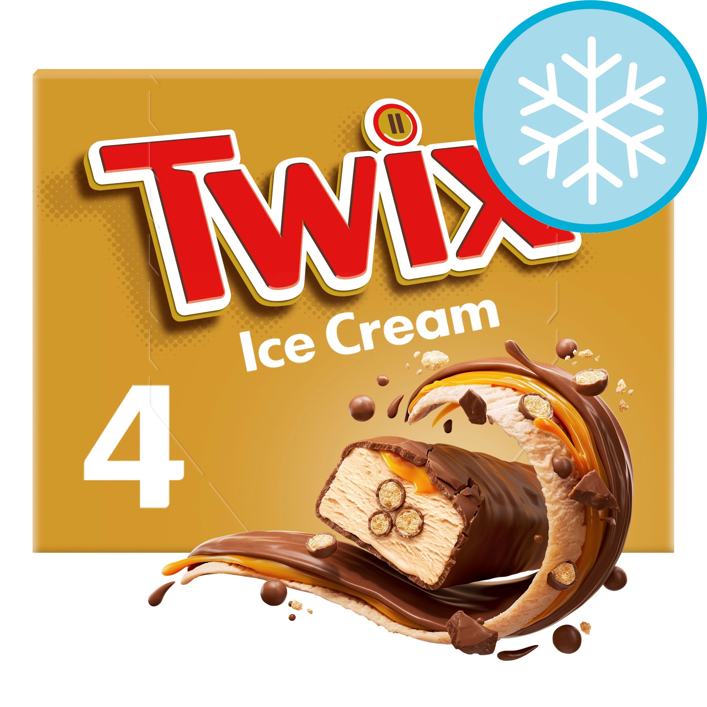 Twix Chocolate & Caramel Ice Cream 4pk