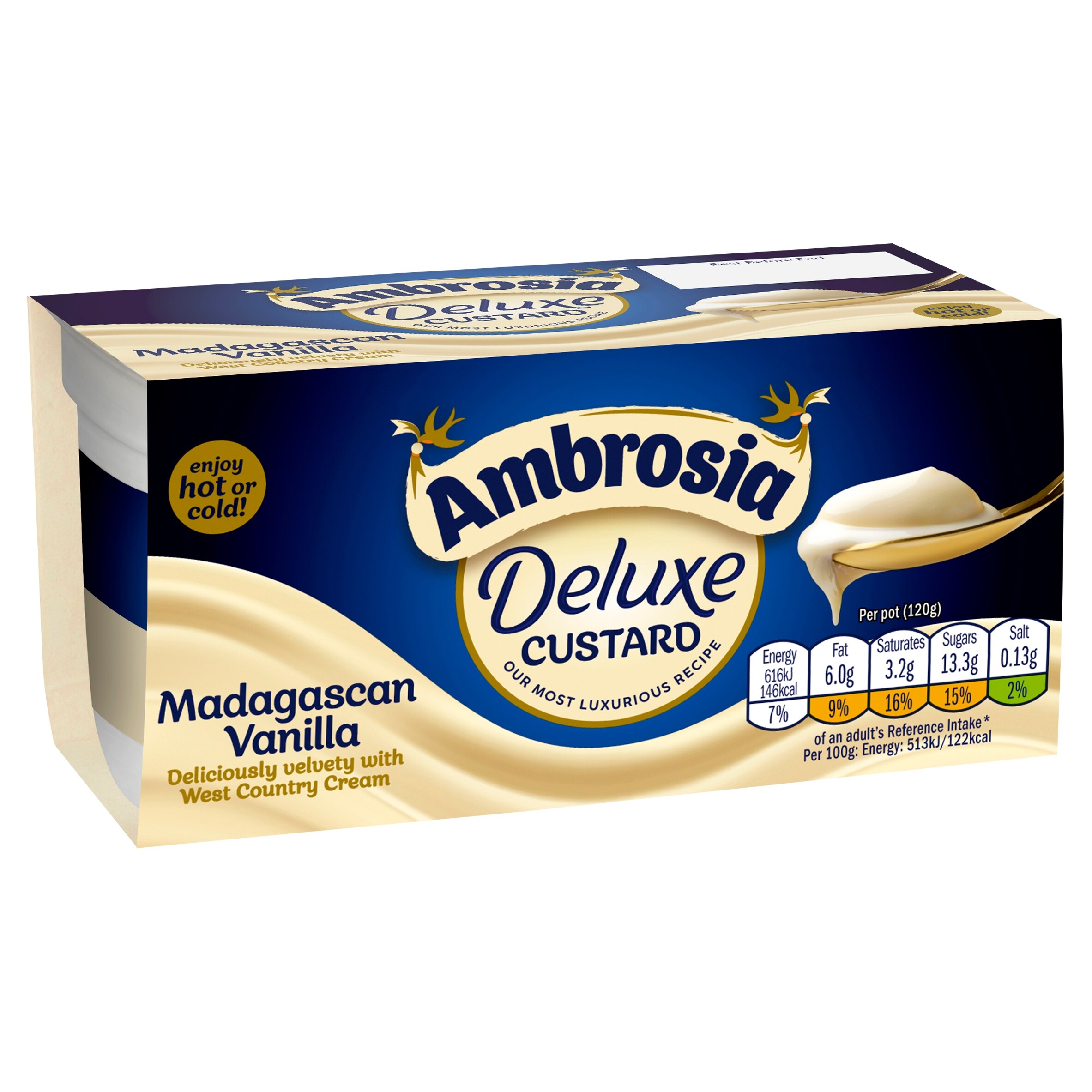 Ambrosia Deluxe Custard - Madagascan Vanilla 2 x 120g thumbnail 2