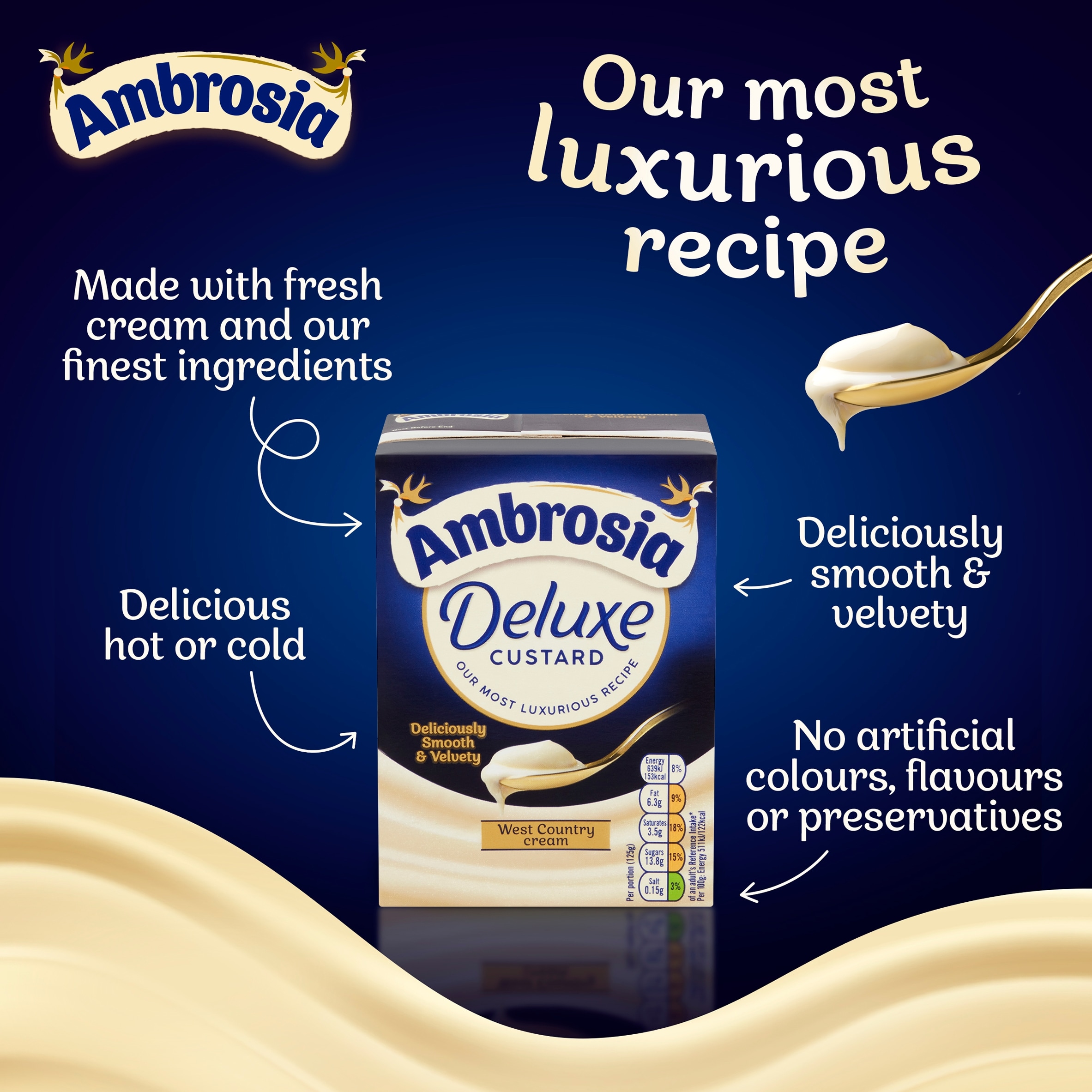 Ambrosia Deluxe Custard 750g thumbnail 4