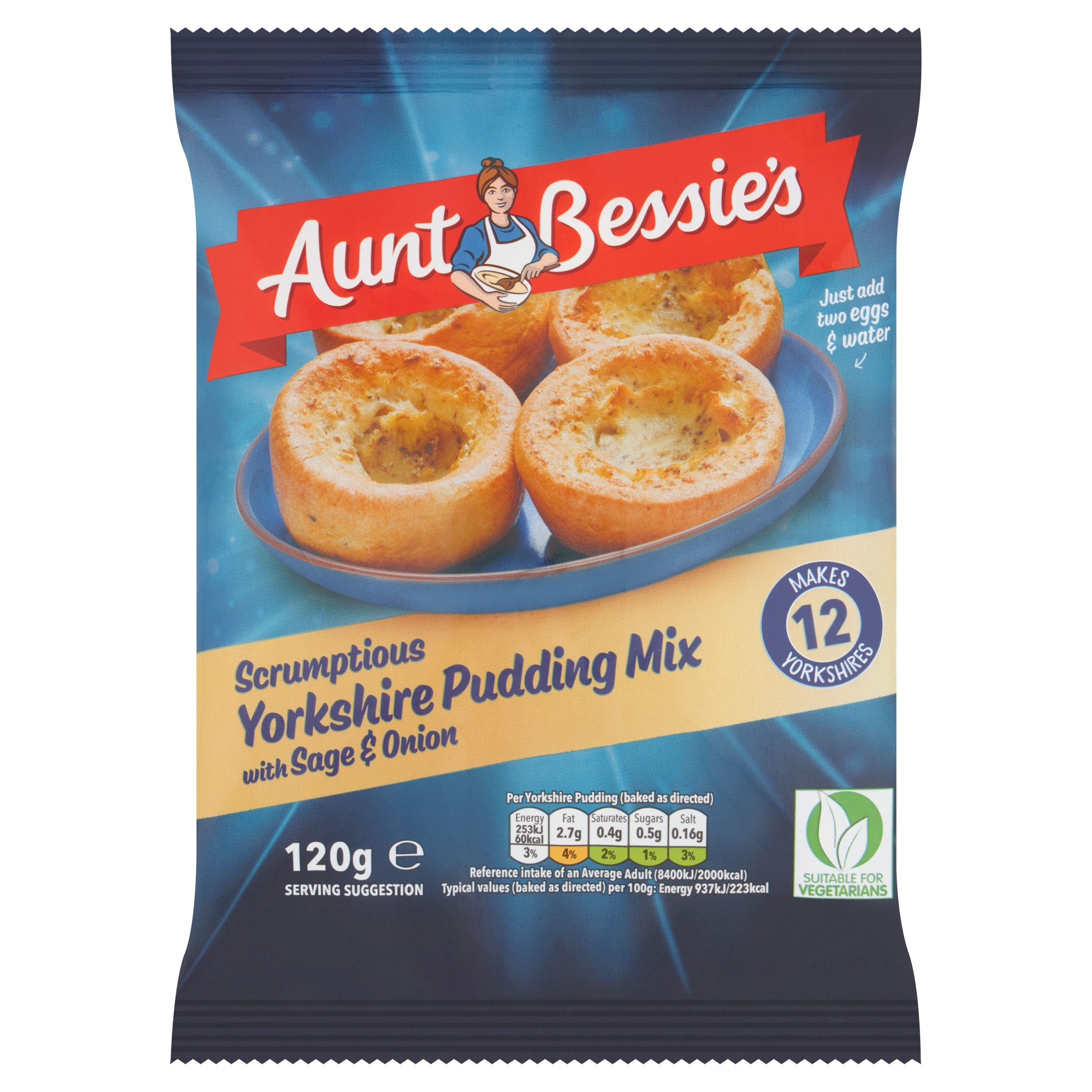 Aunt Bessie's Yorkshire Pudding Mix with Sage & Onion 120g