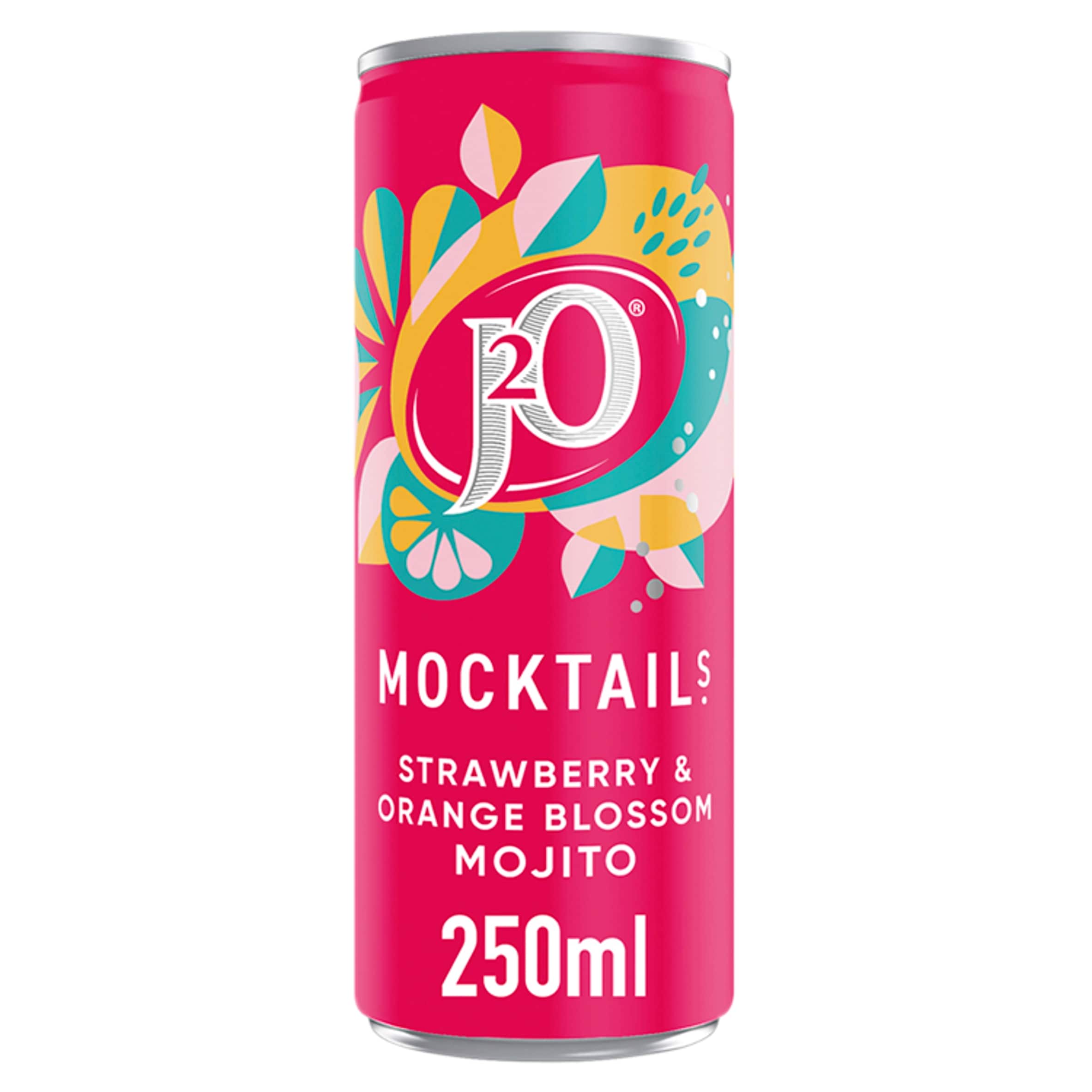 J2O Strawberry & Orange Blossom Mojito Mocktail