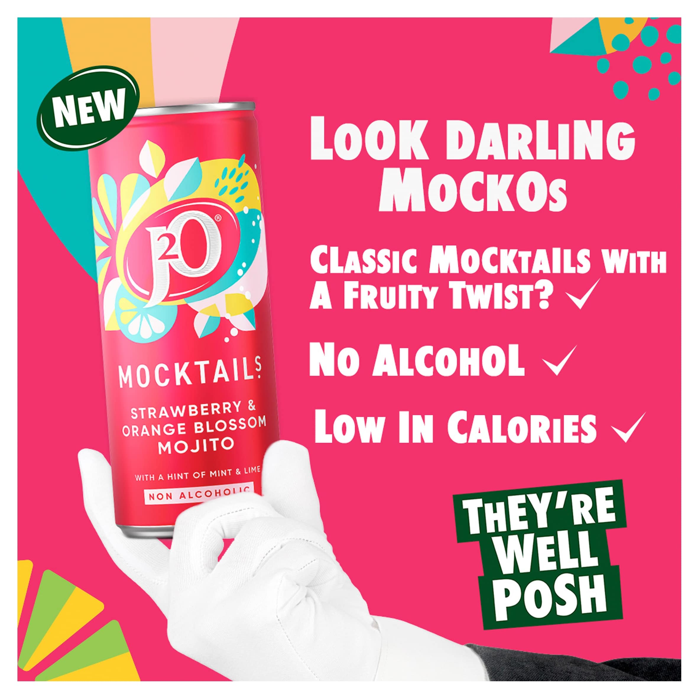 J20 Mocktails Strwb/Orng Blossom Mojito 250Ml thumbnail 3