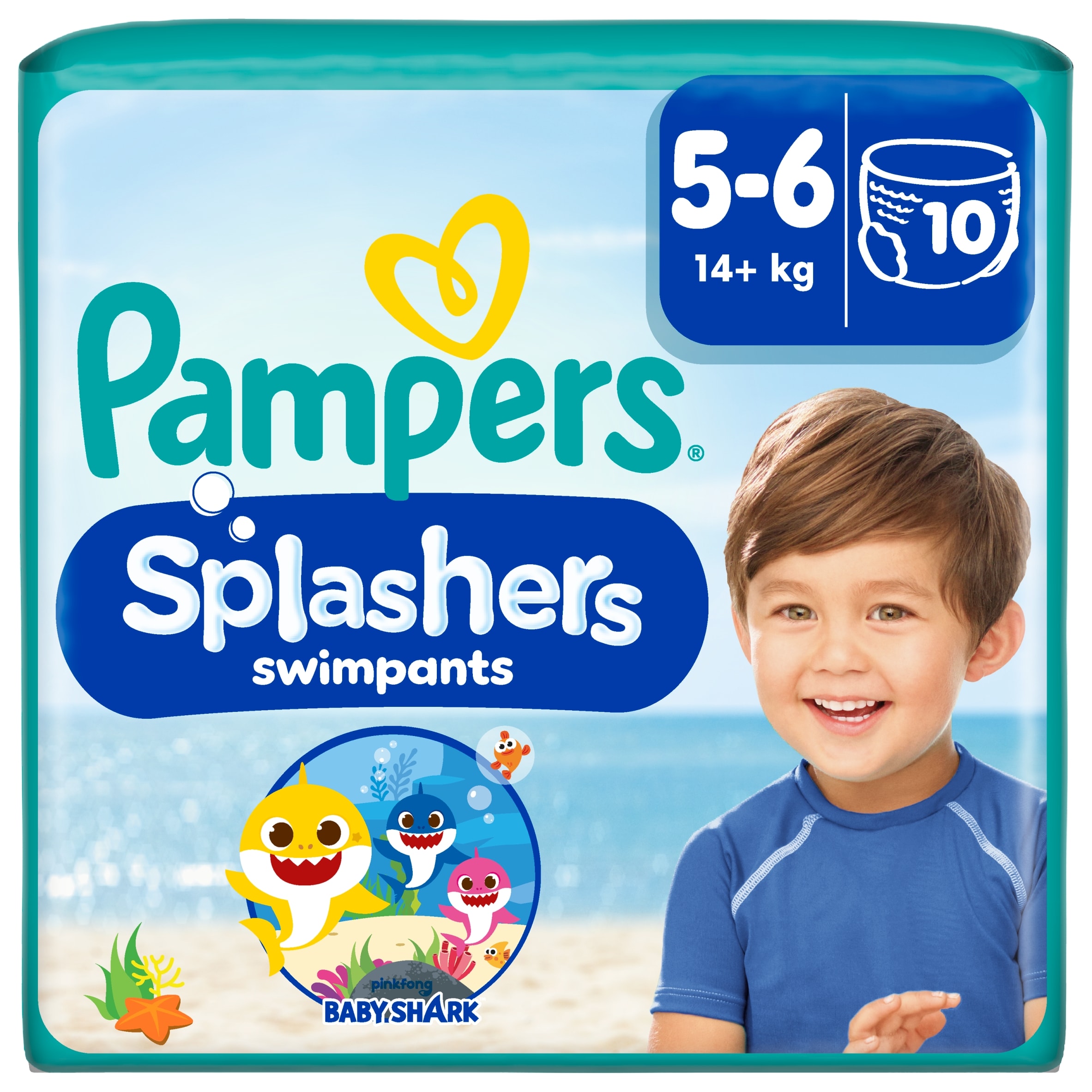 Pampers Splashers Swim Nappies, Size 5-6 (14+kg)
