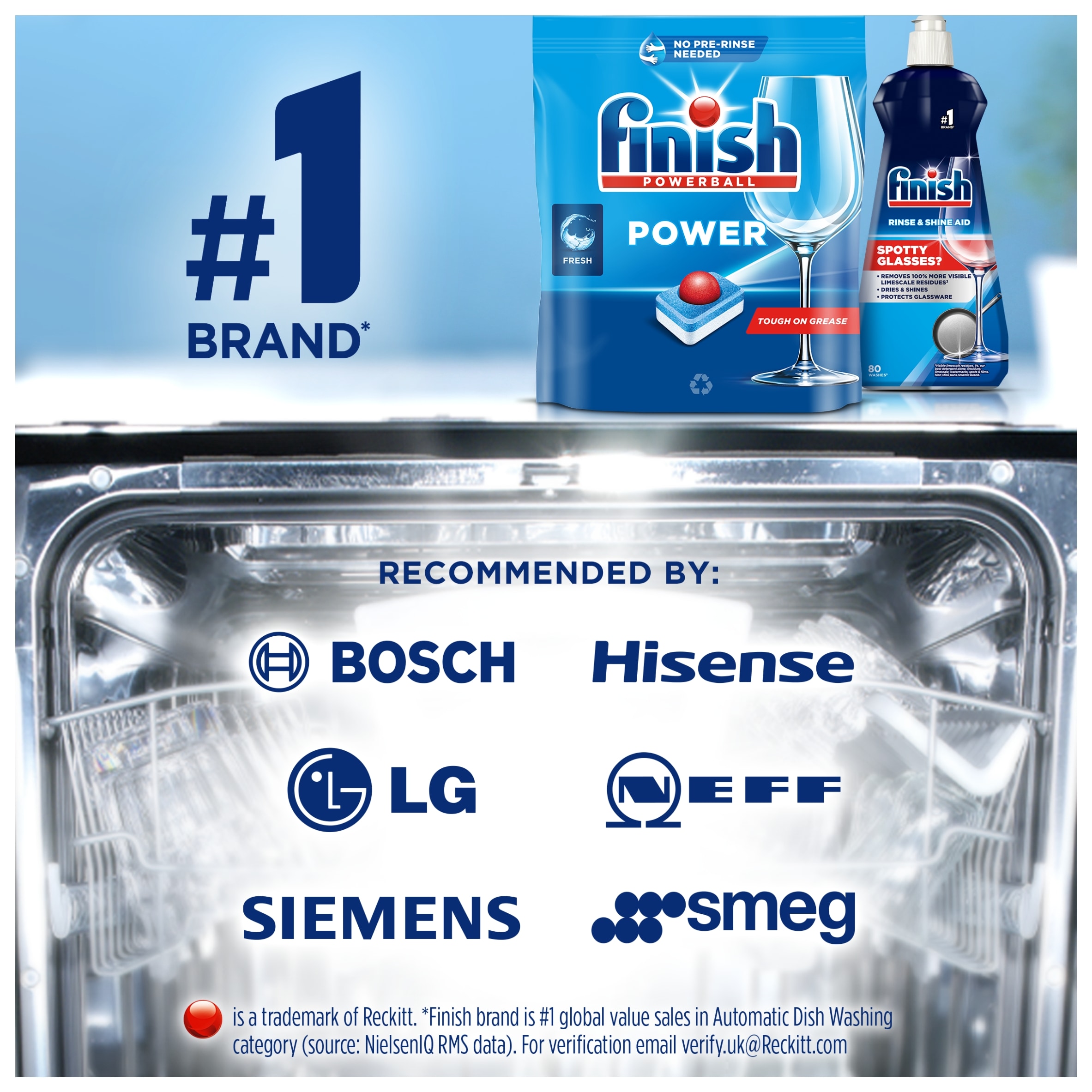 Finish Power All In One Dishwasher Tabs 110 Pack 1760G thumbnail 4