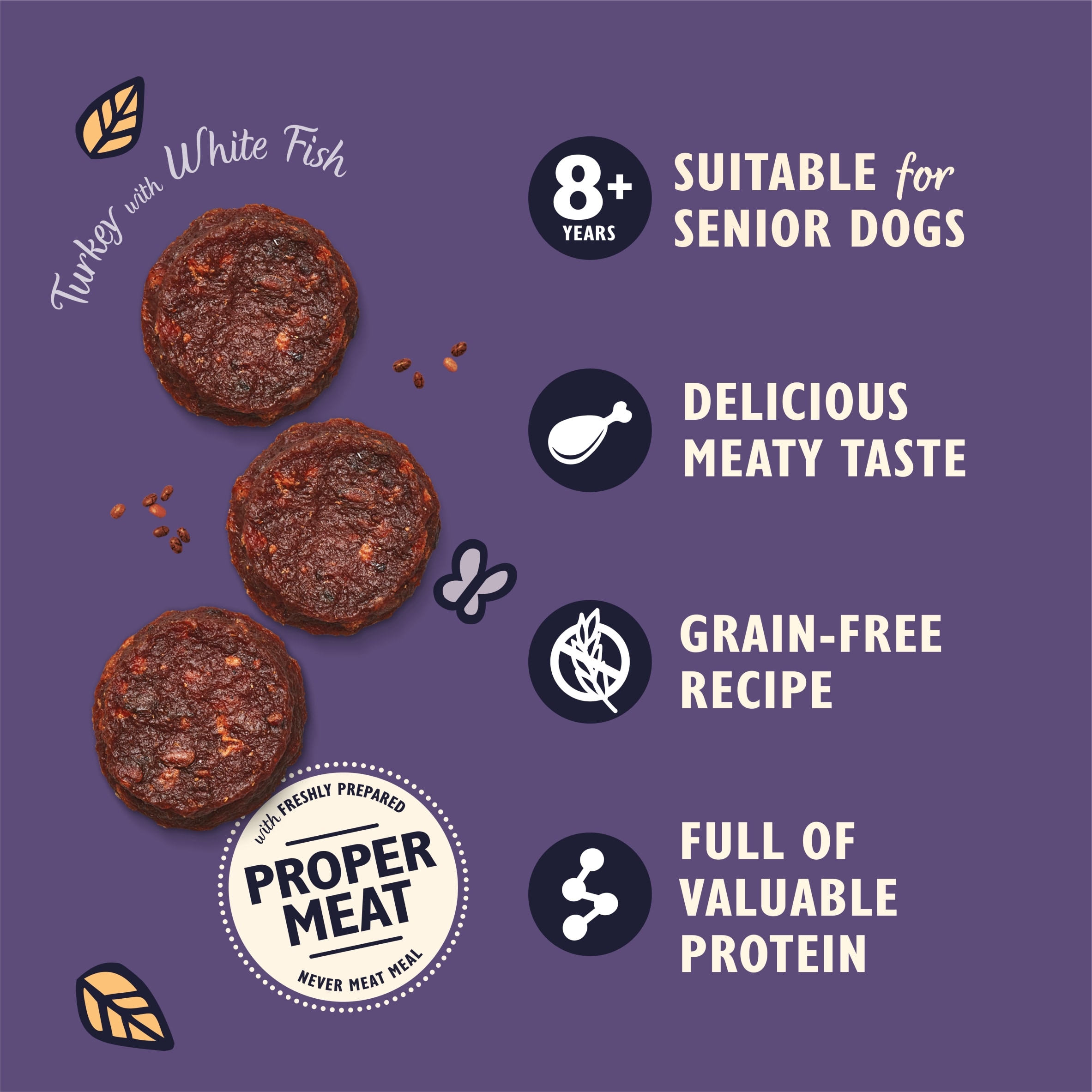 Lily's Kitchen Senior Turkey with White Fish Bites 70g thumbnail 2