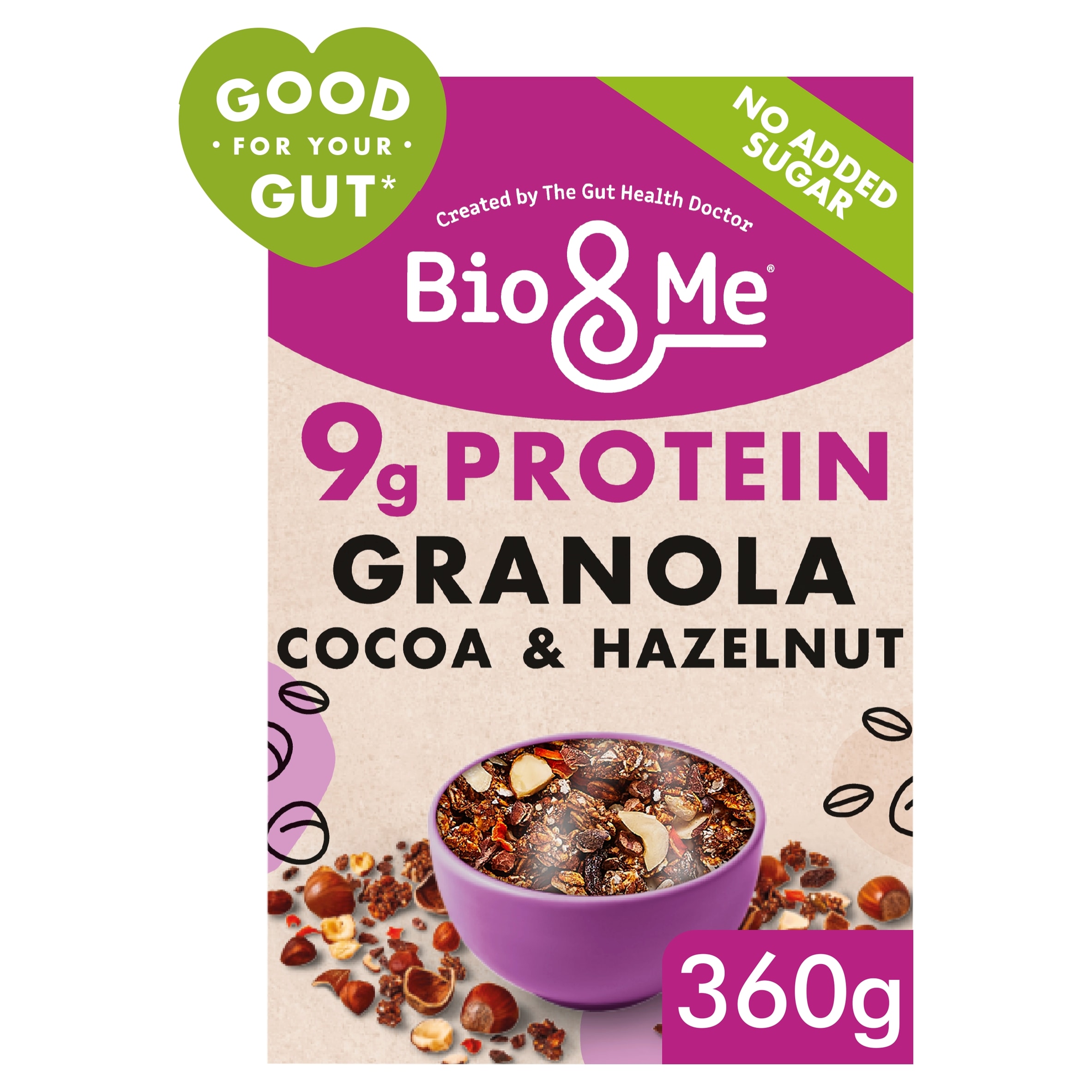 Bio&Me Cocoa & Hazelnut Gut-Loving Prebiotic Granola