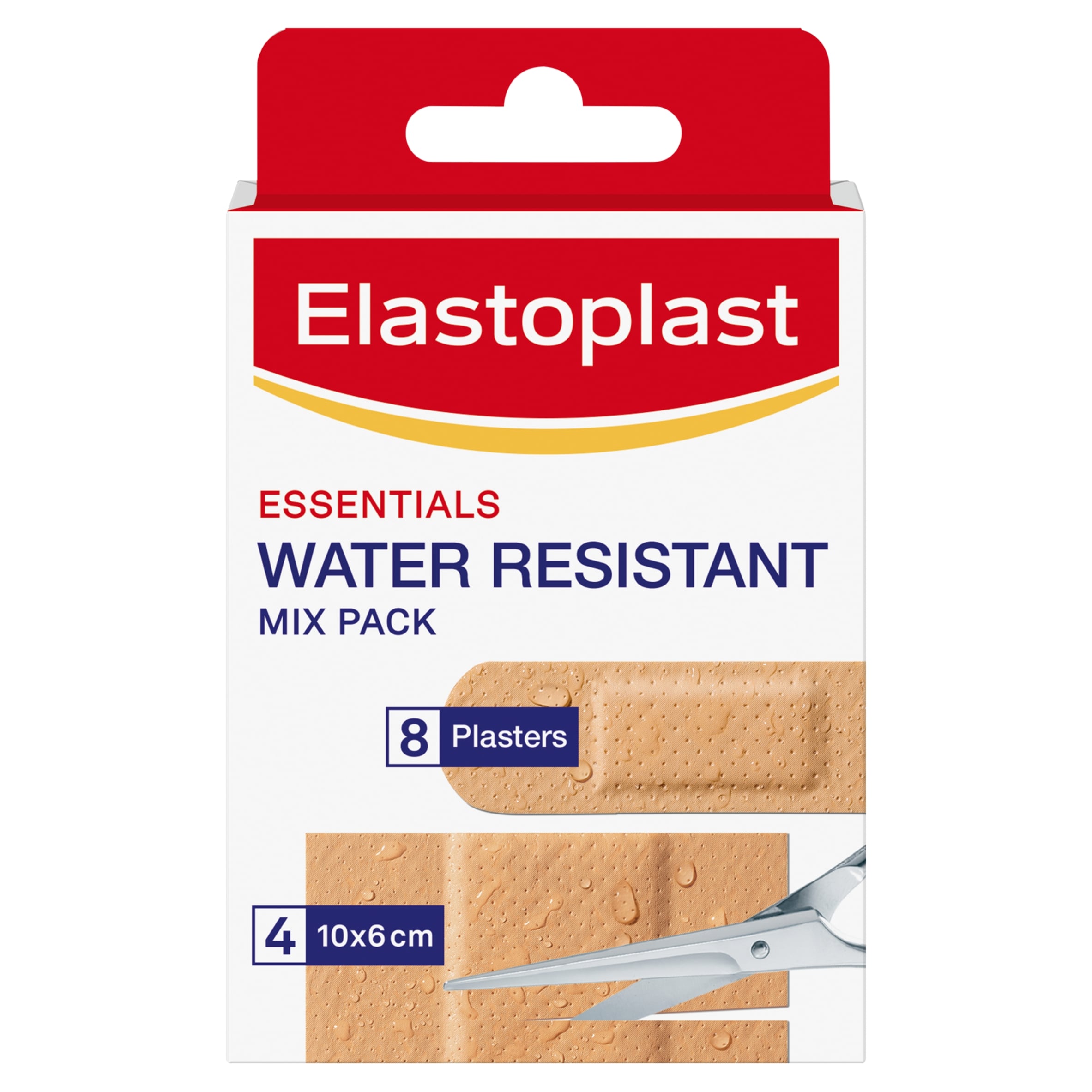 Elastoplast Essentials Water Resistant Plasters Mix Pack 8+4s