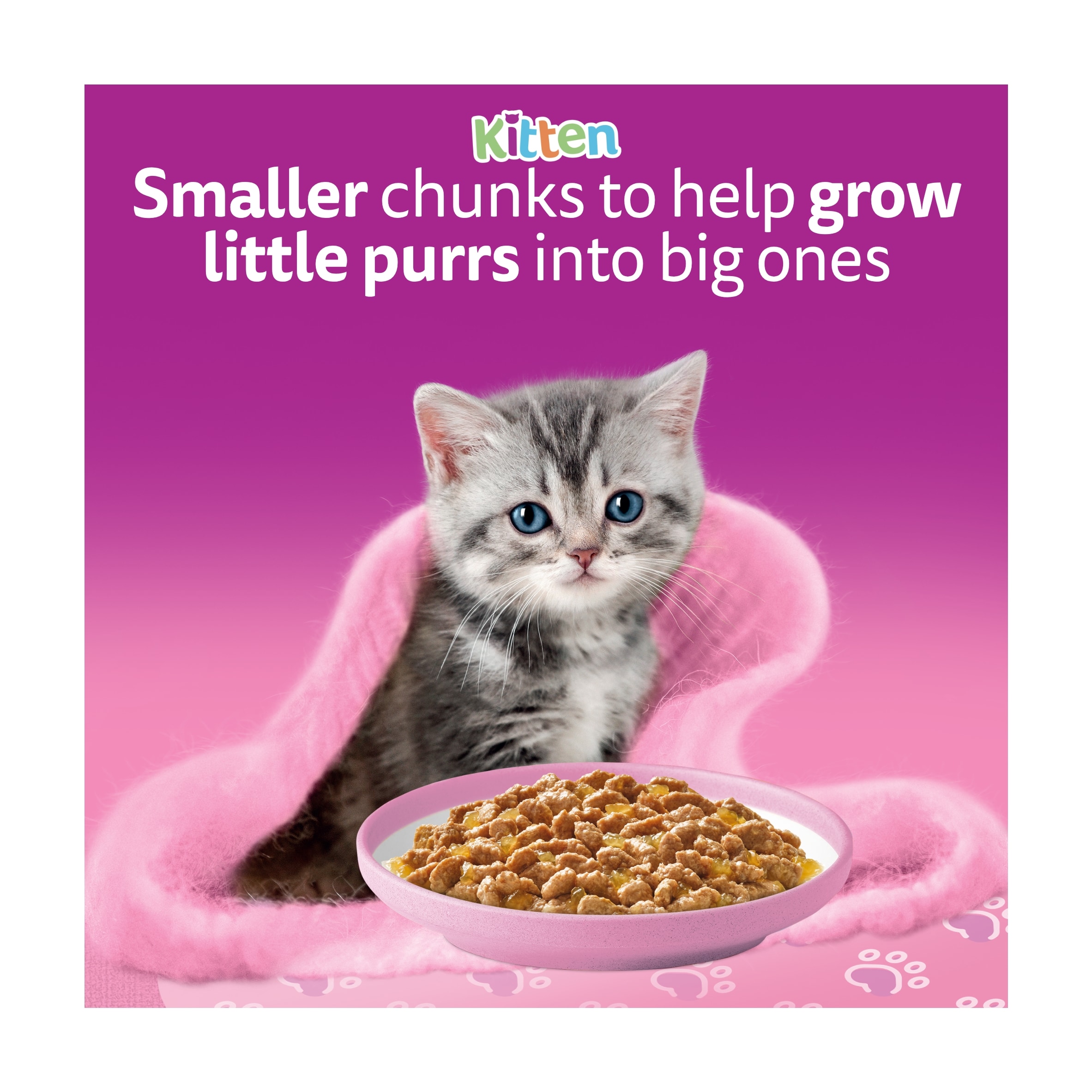 Whiskas Kitten Wet Cat Food Pouches Poultry Feasts in Jelly 40x85g thumbnail 4