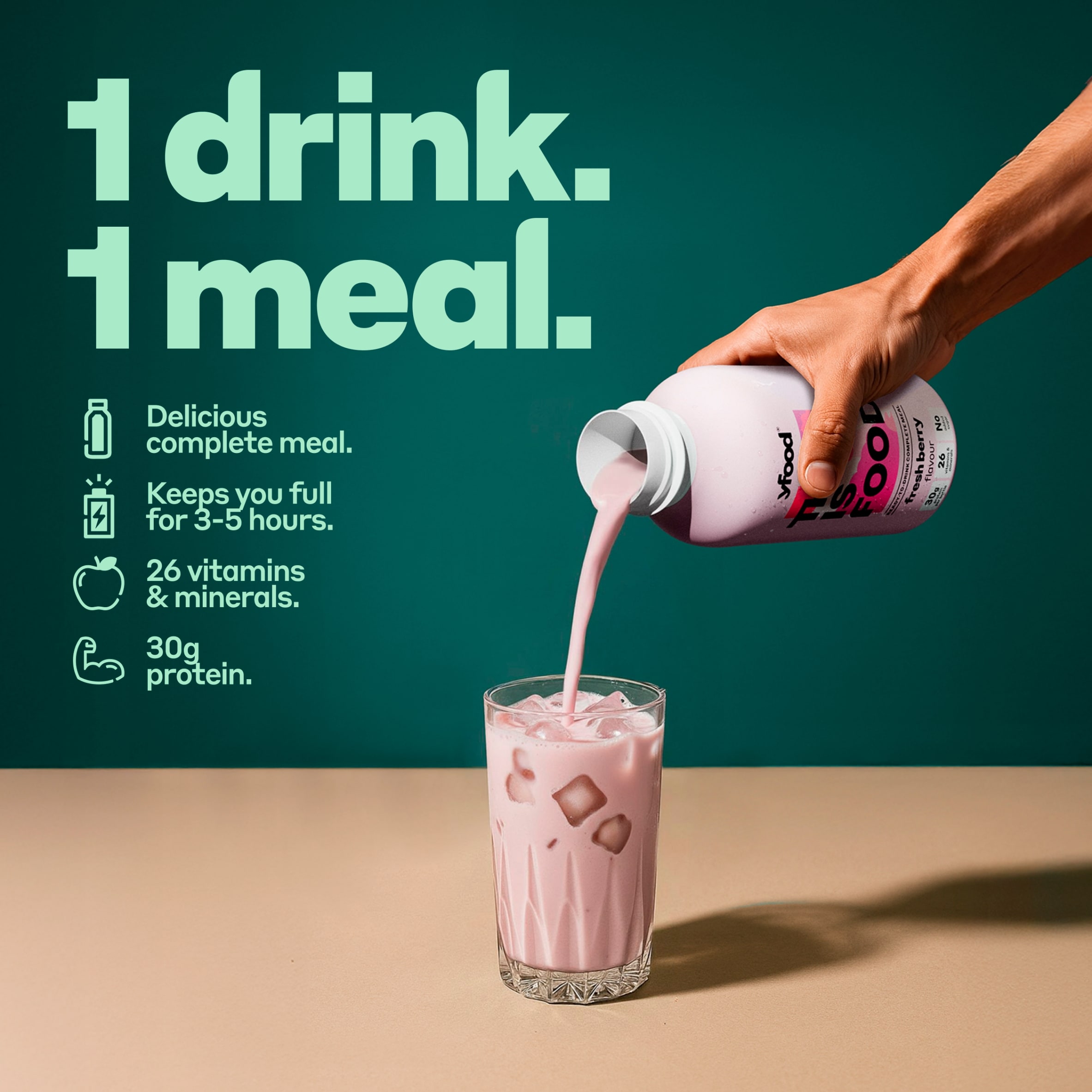 yfood Ready-to-Drink Complete Meal - Fresh Berry 500ml thumbnail 2