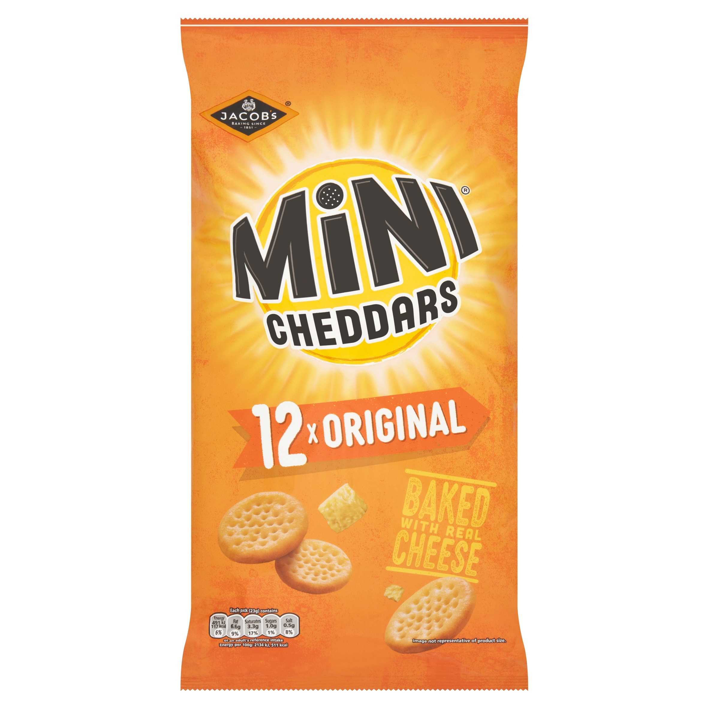 Jacob's Mini Cheddars Original Multipack Baked Snacks