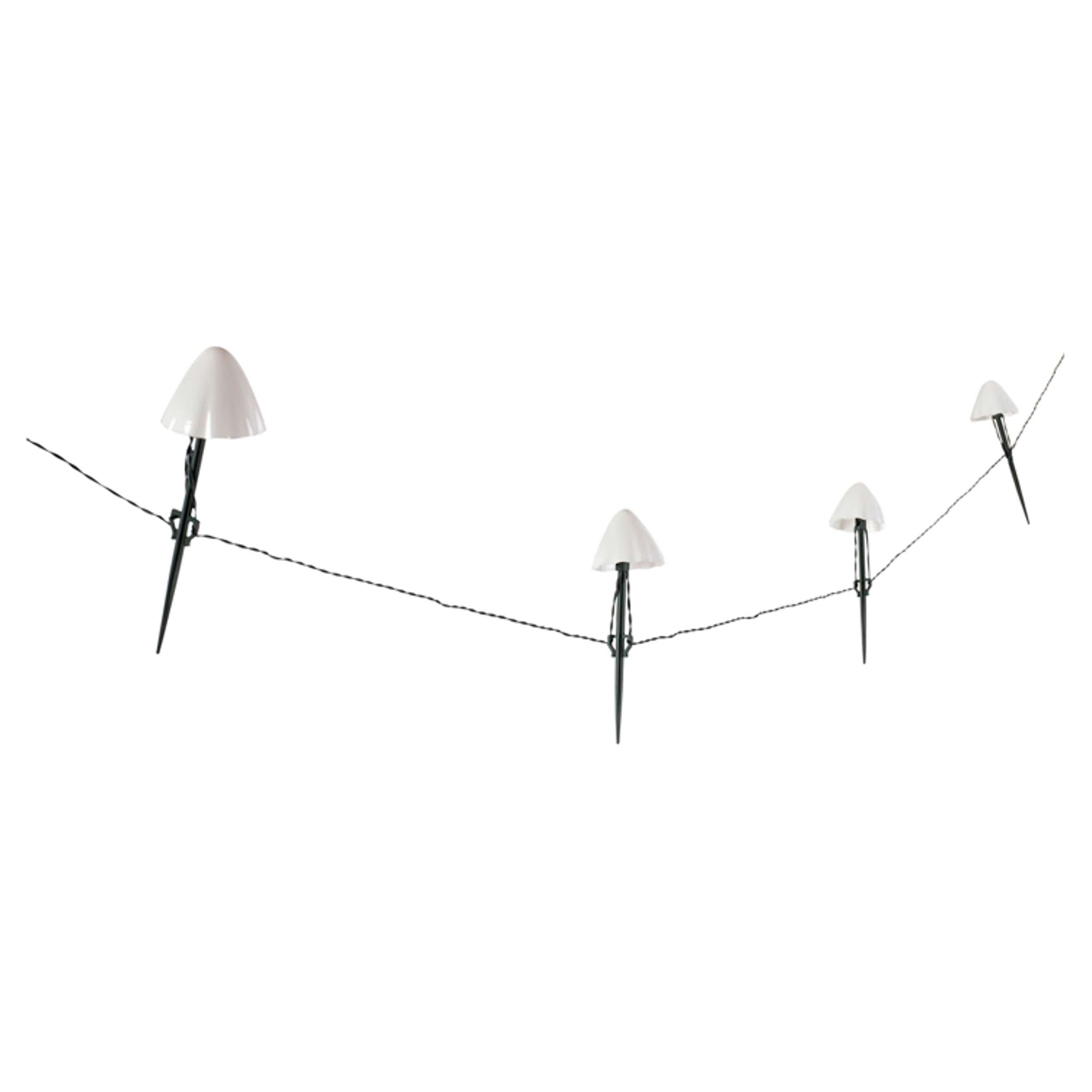 Tesco 10 Mushroom Solar String Lights 4.5M