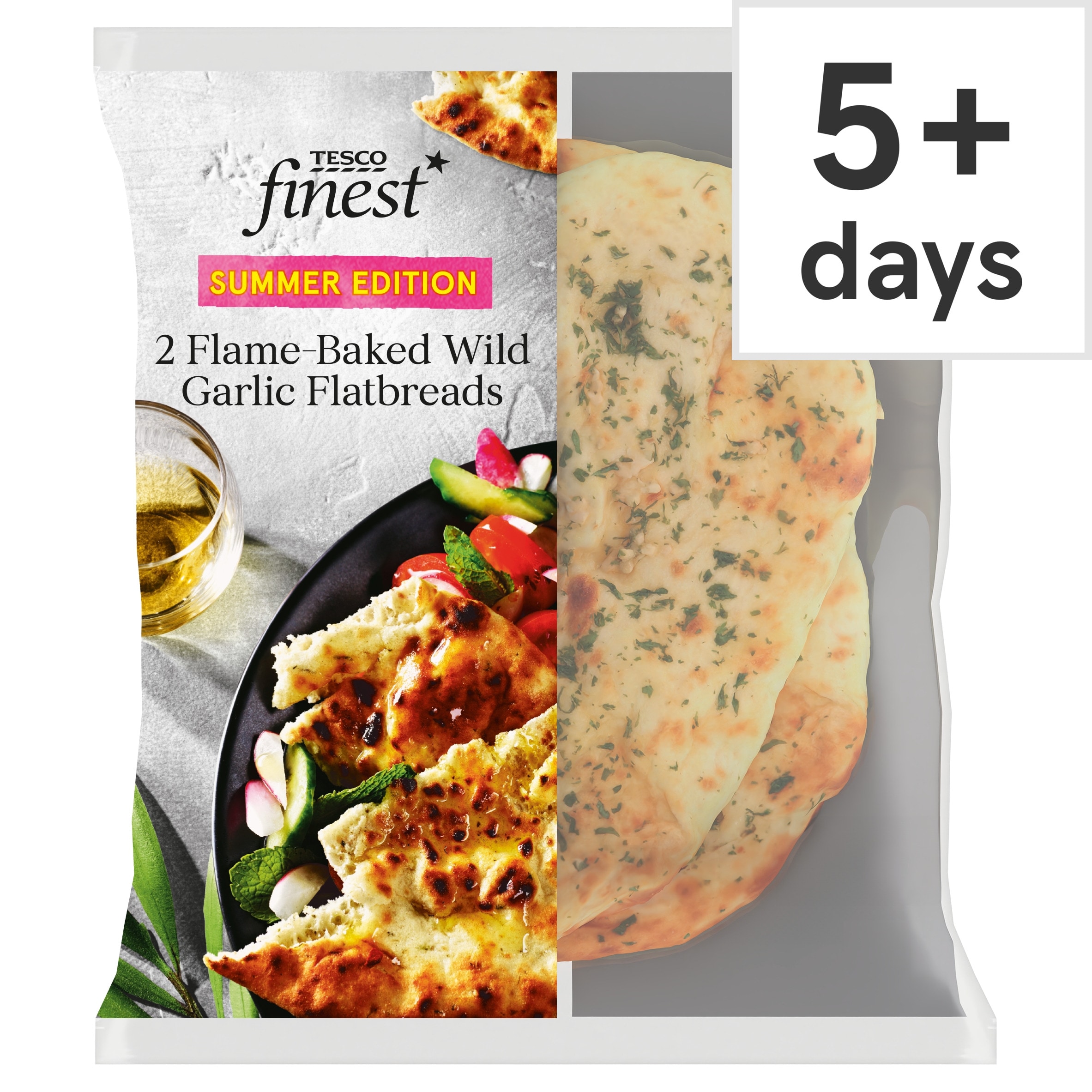 Tesco Finest Wild Garlic Flatbreads 2 pack