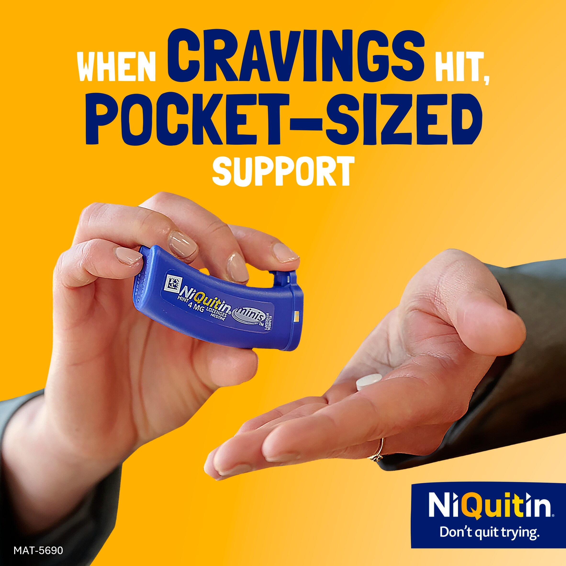 NiQuitin Minis 2mg Nicotine Lozenges - Mint 100s thumbnail 5