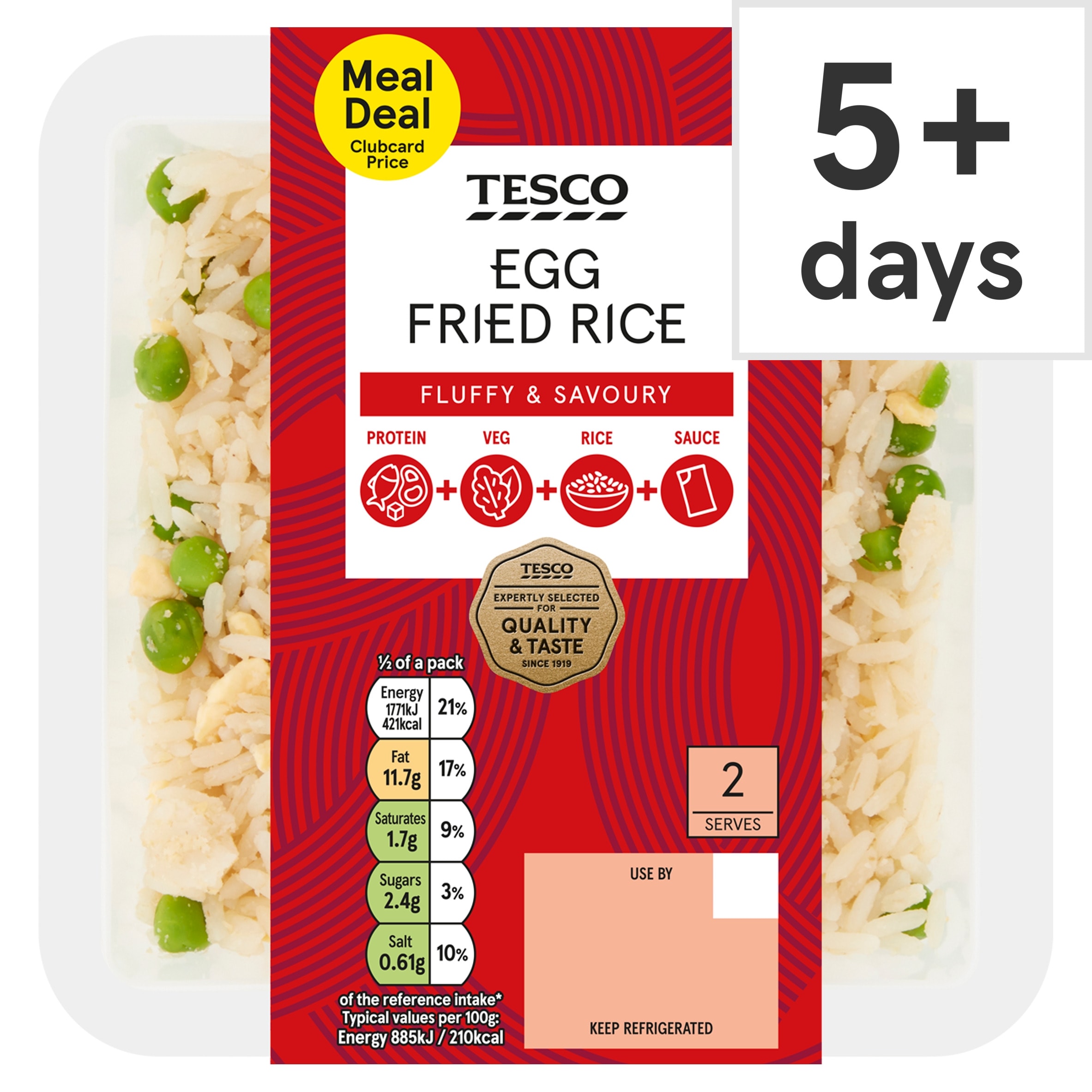 Tesco Egg Fried Rice 400g.