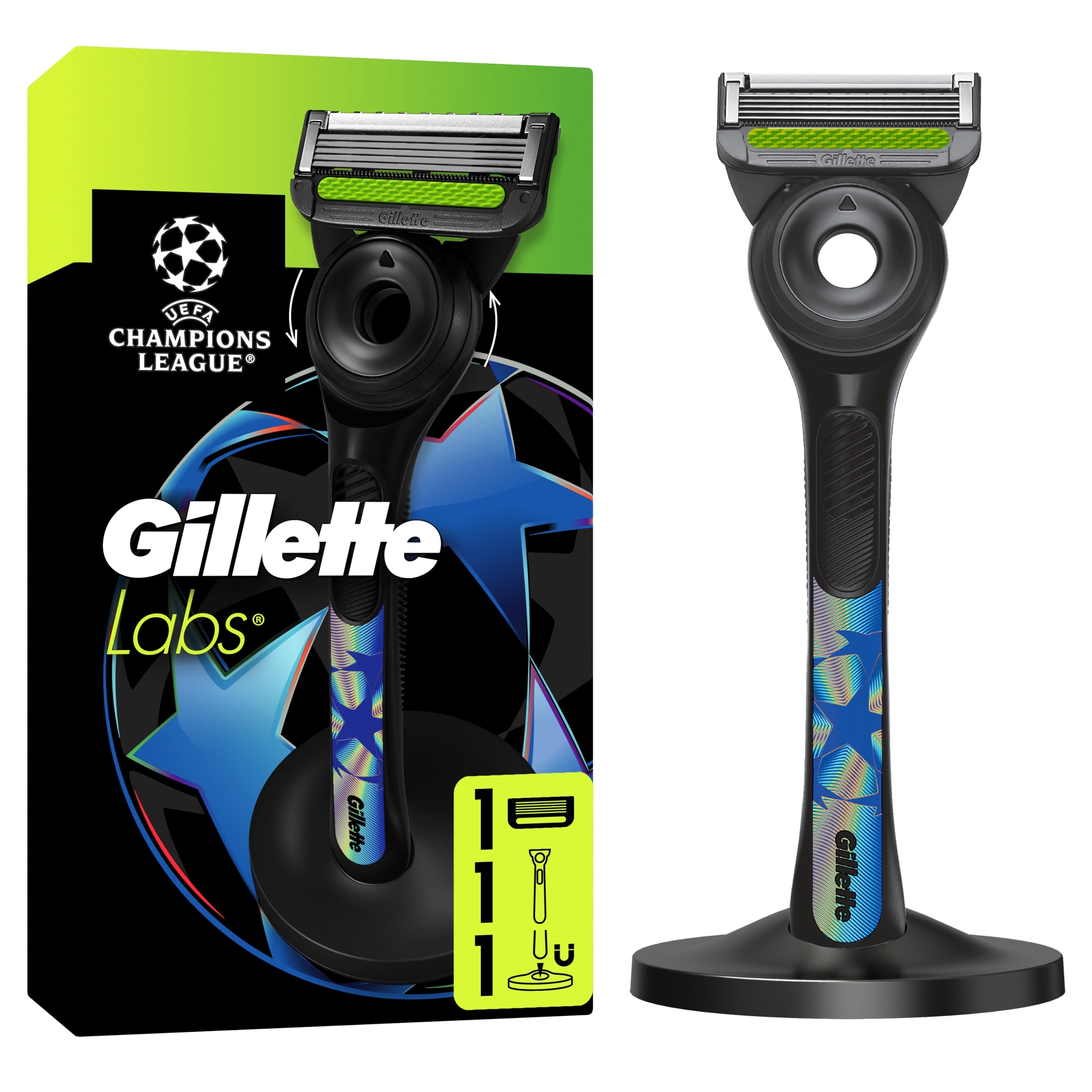 Gillette Labs Exfoliating Razor With Magnetic Stand Gold Edition