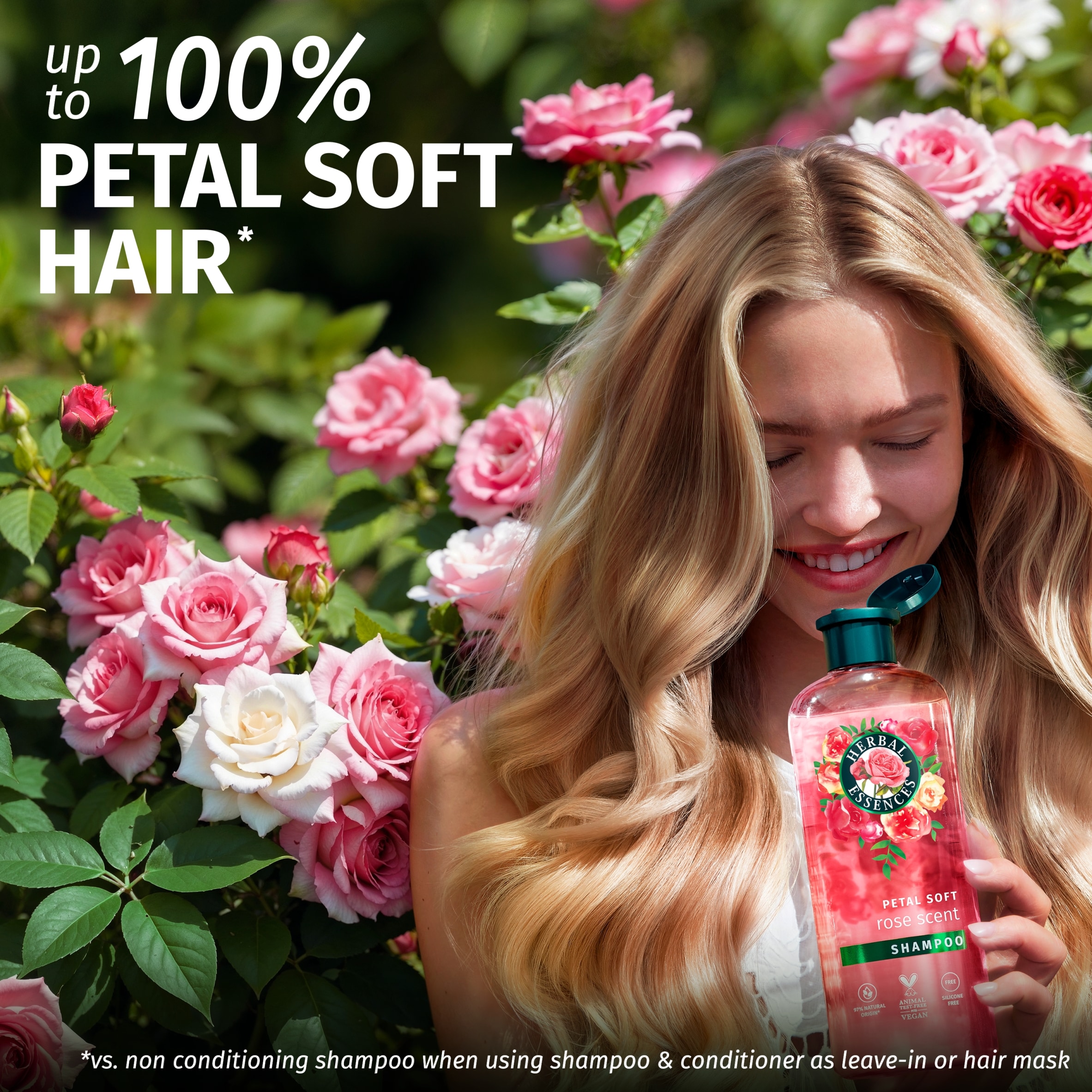 Herbal Essences Petal Soft Rose Scent Conditioner 250ml thumbnail 3