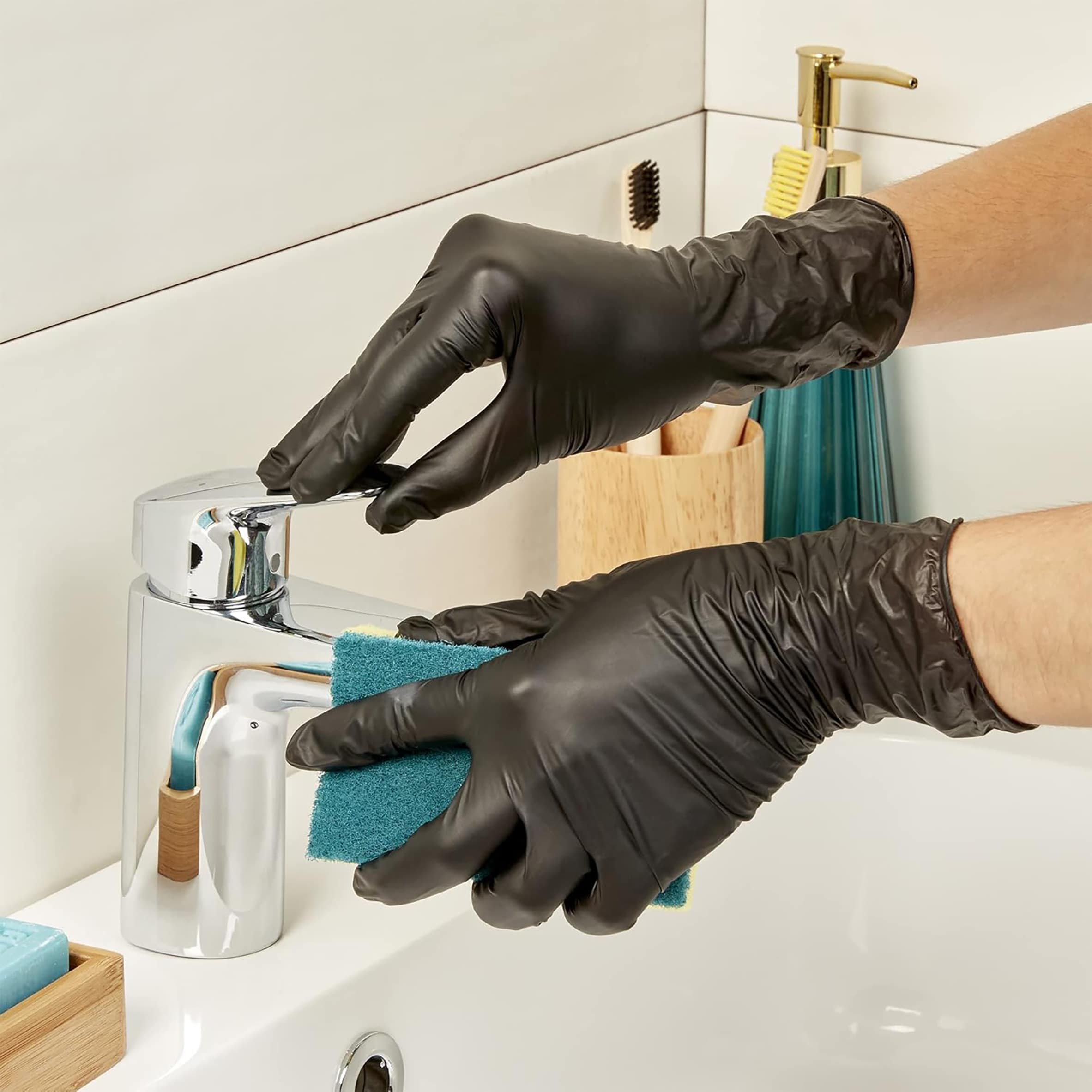 Spontex Handy Tough Disposable Gloves 20pk thumbnail 3