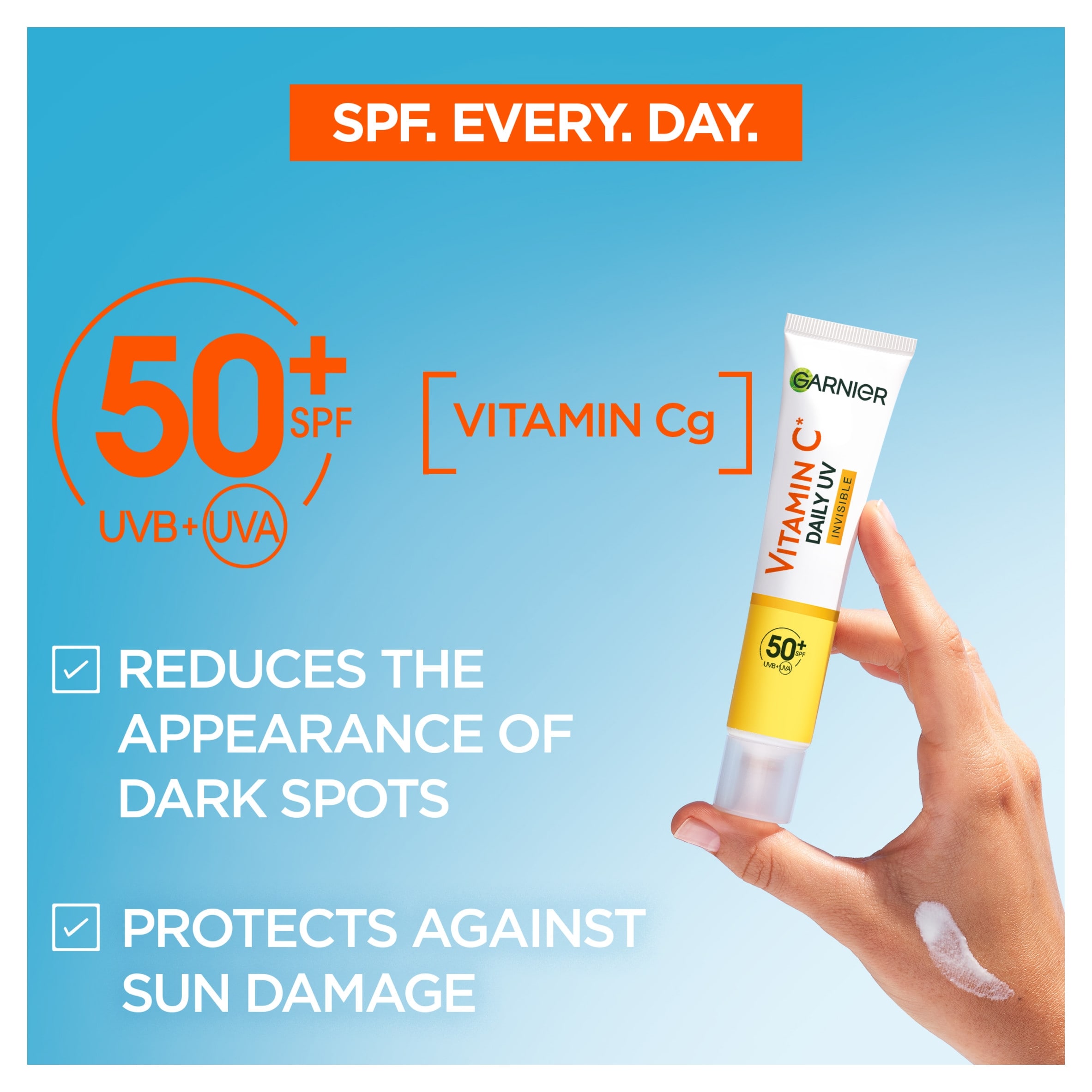 Garnier Vitamin C Daily UV Fluid Invisible SPF50 40ml thumbnail 2