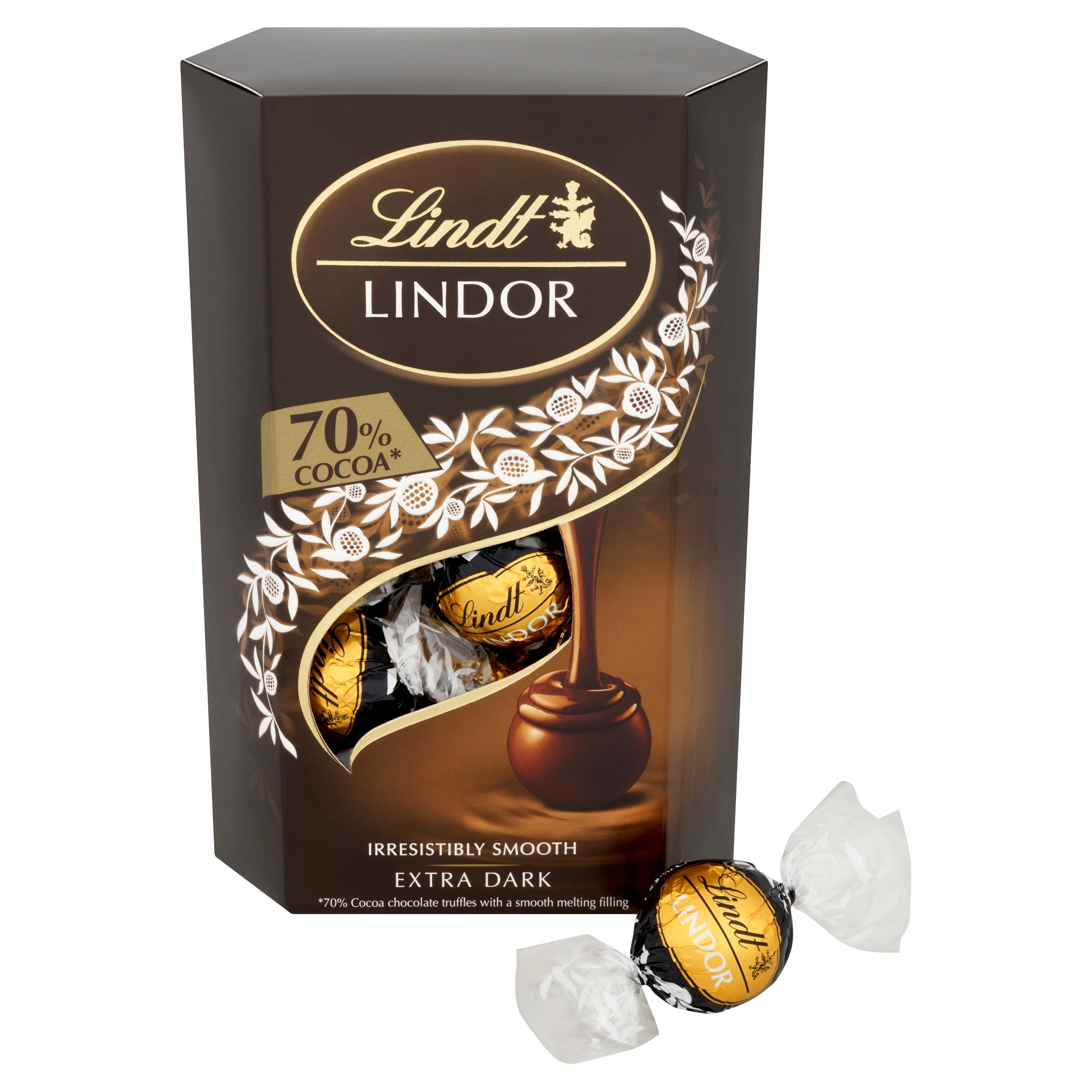 Lindt Lindor Extra Dark Chocolate Truffles - 70% Cacao 200g thumbnail 2