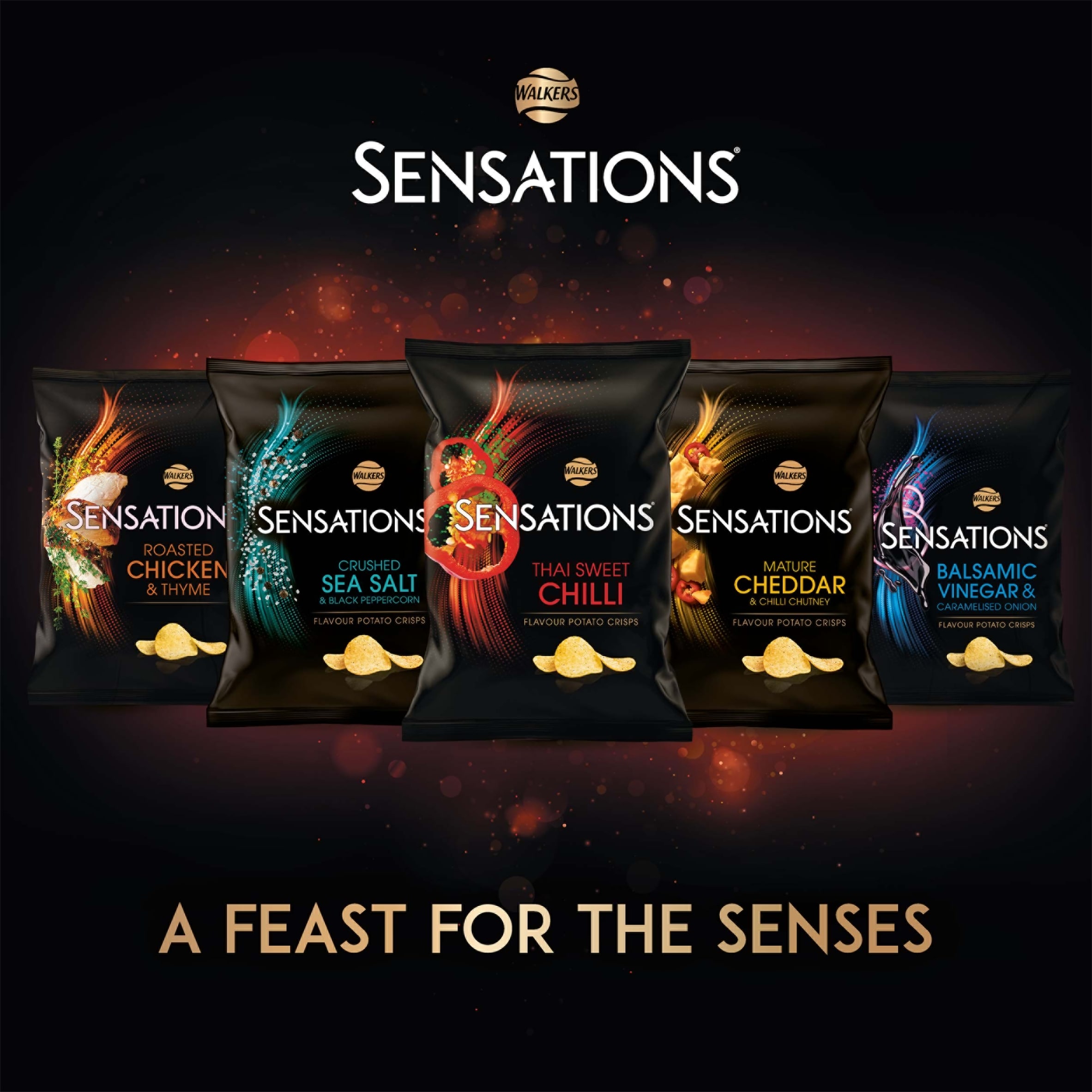 Walkers Sensations Mature Cheddar Cheese & Chilli Sharing Crisps 150g thumbnail 2