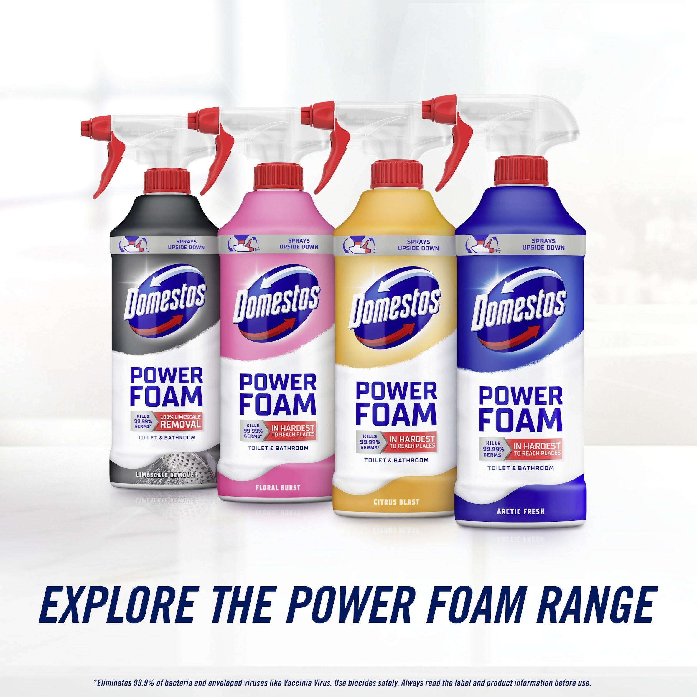 Domestos Power Foam Toilet and Bathroom Limescale Remover 450ml​ thumbnail 5