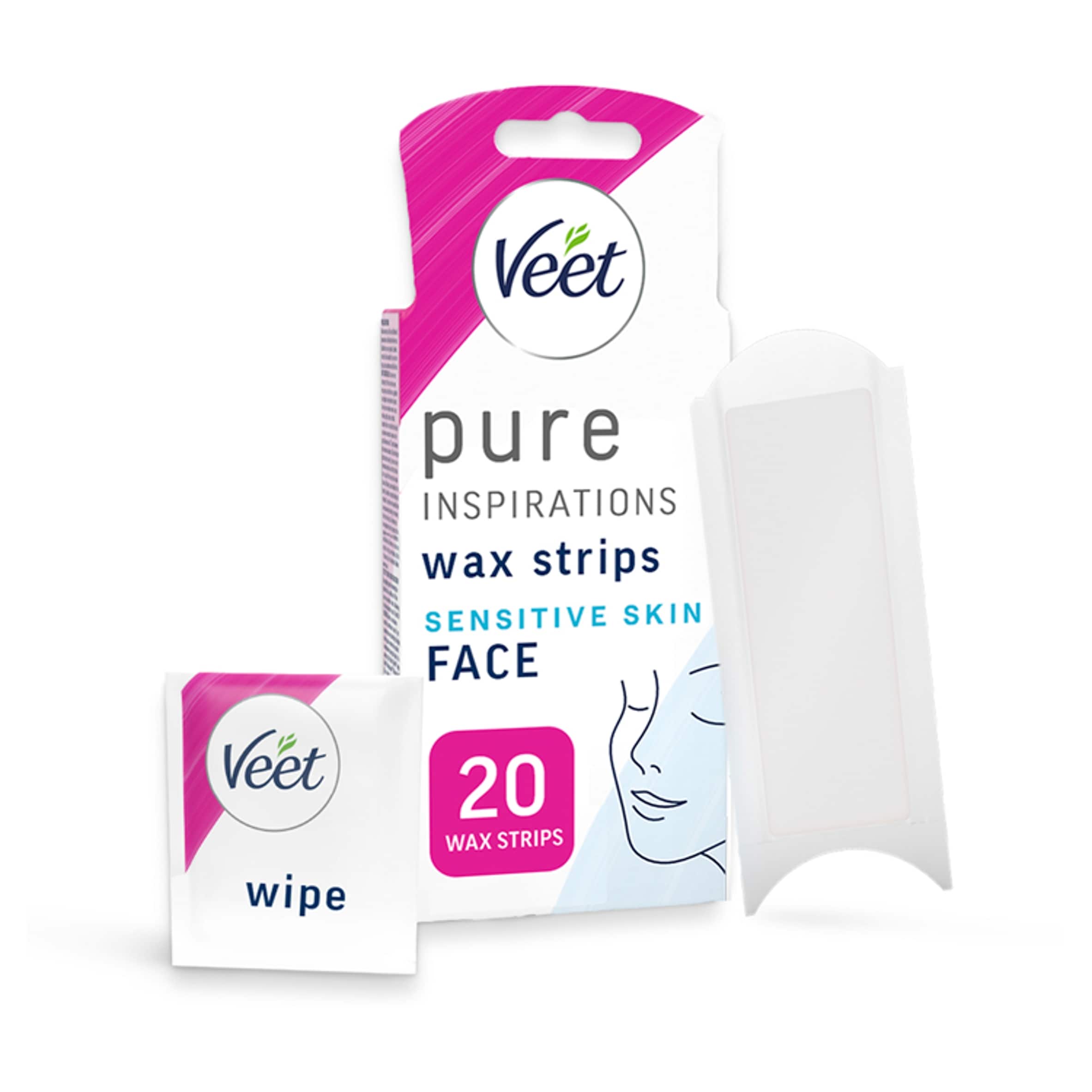 Veet Pure Inspiration Cold Wax Strips - Face