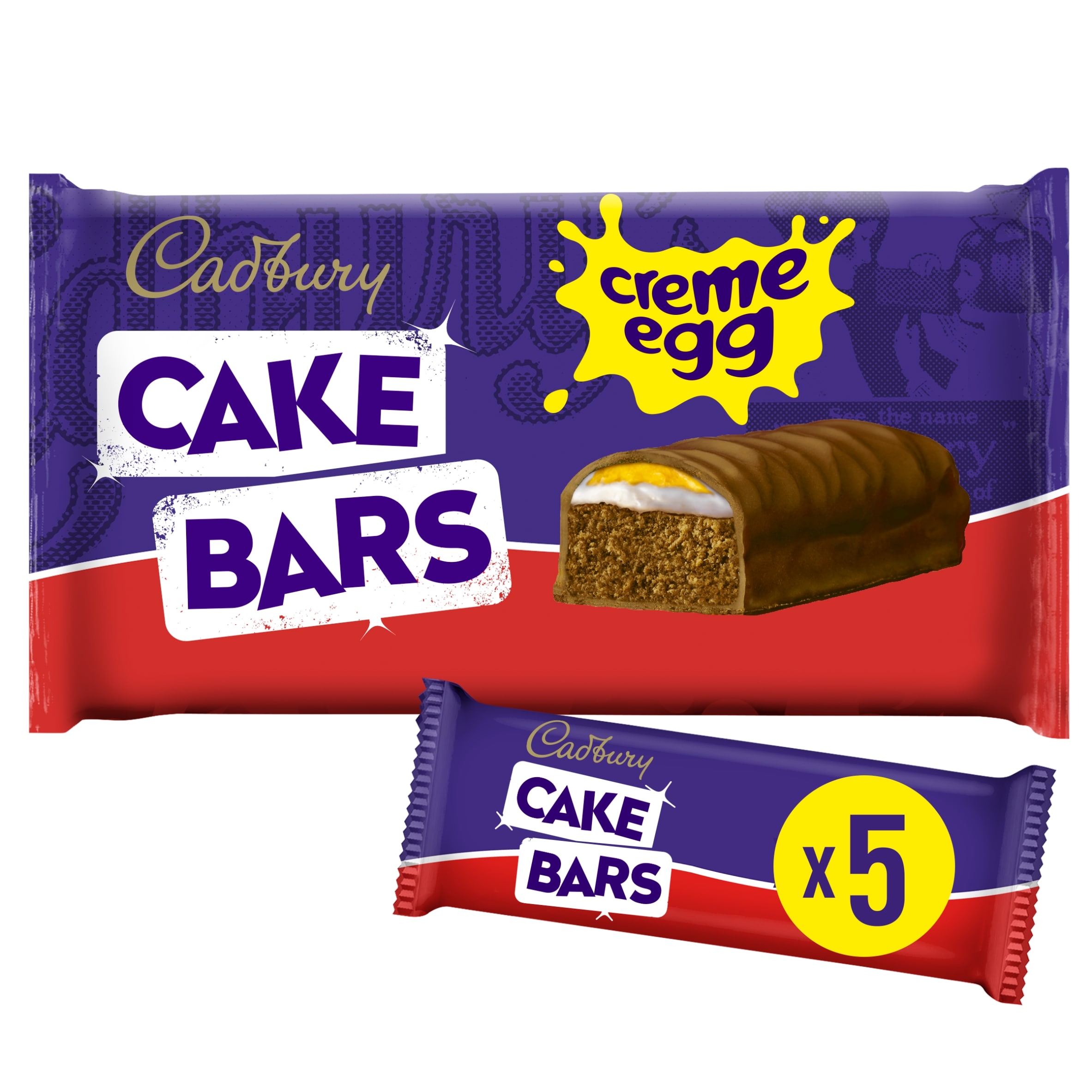 Cadbury Creme Egg Easter Chocolate Cake Bars 5 pack