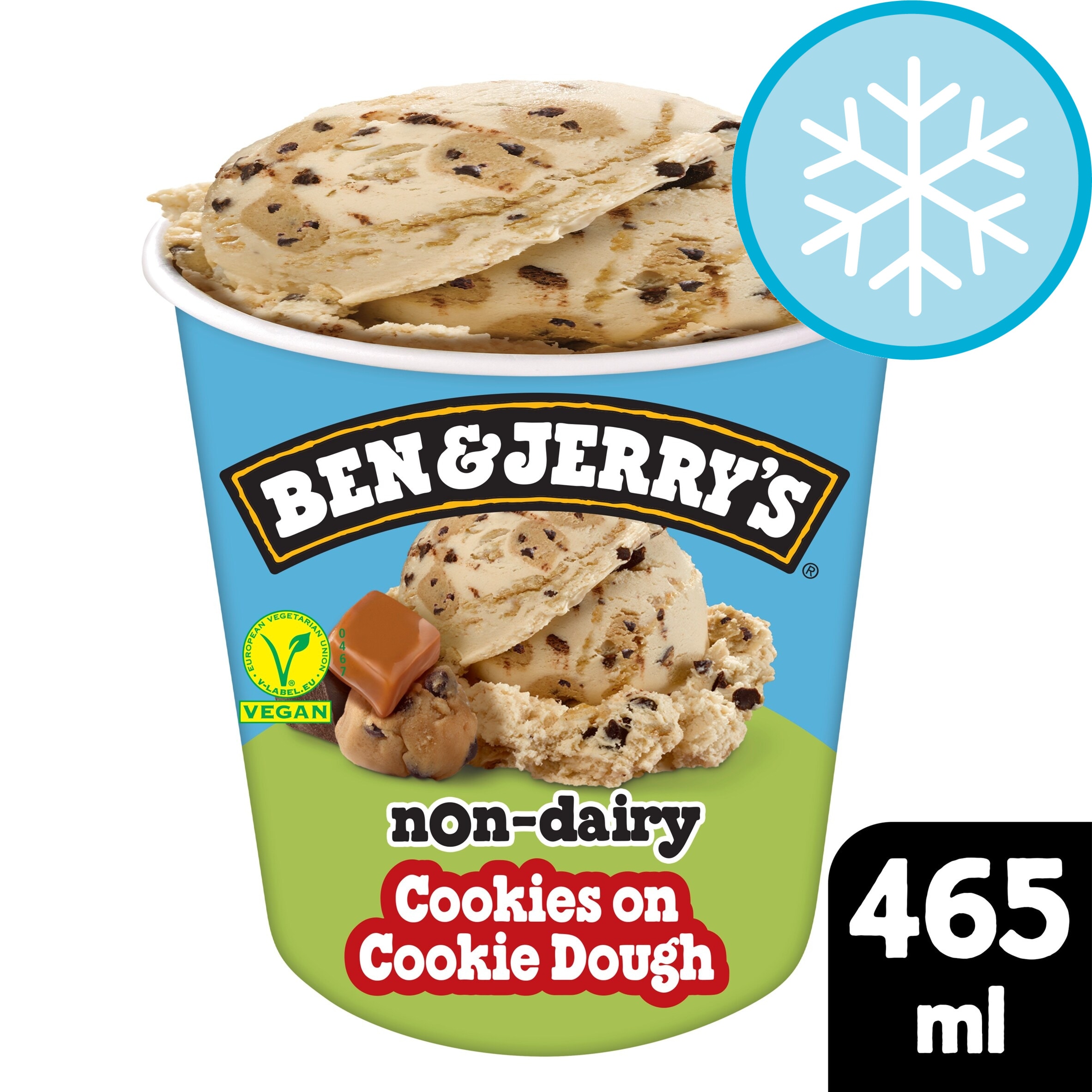 Ben & Jerry's Dairy Free Vegan Cookies on Cookie Dough Caramel Ice Cream