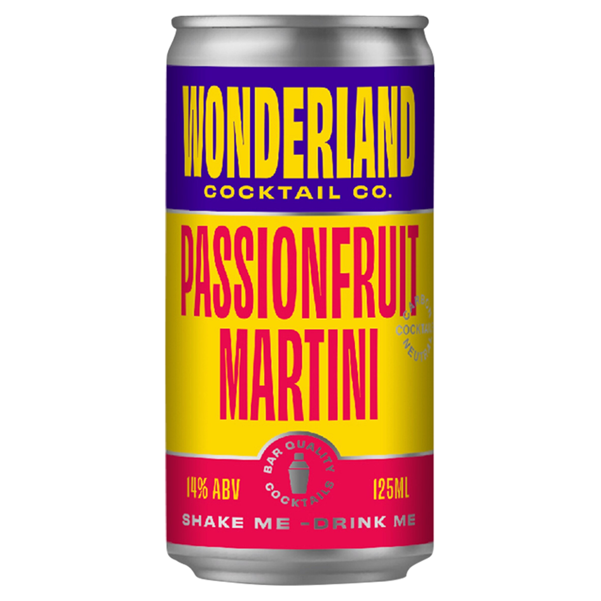 Wonderland Cocktail Co. Passion Fruit Martini 125ml