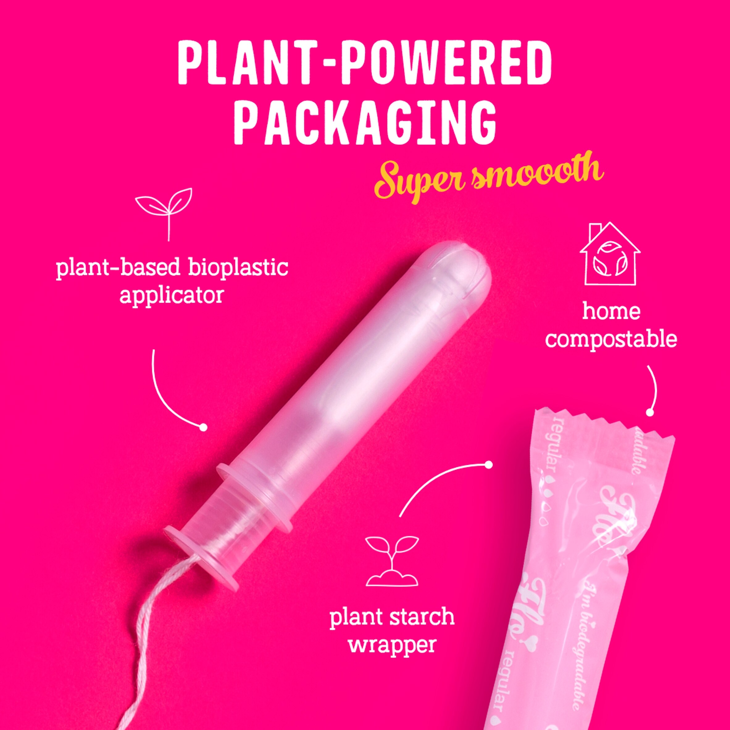 Flo Organic Tampons 8 Regular & 6 Super Size thumbnail 4