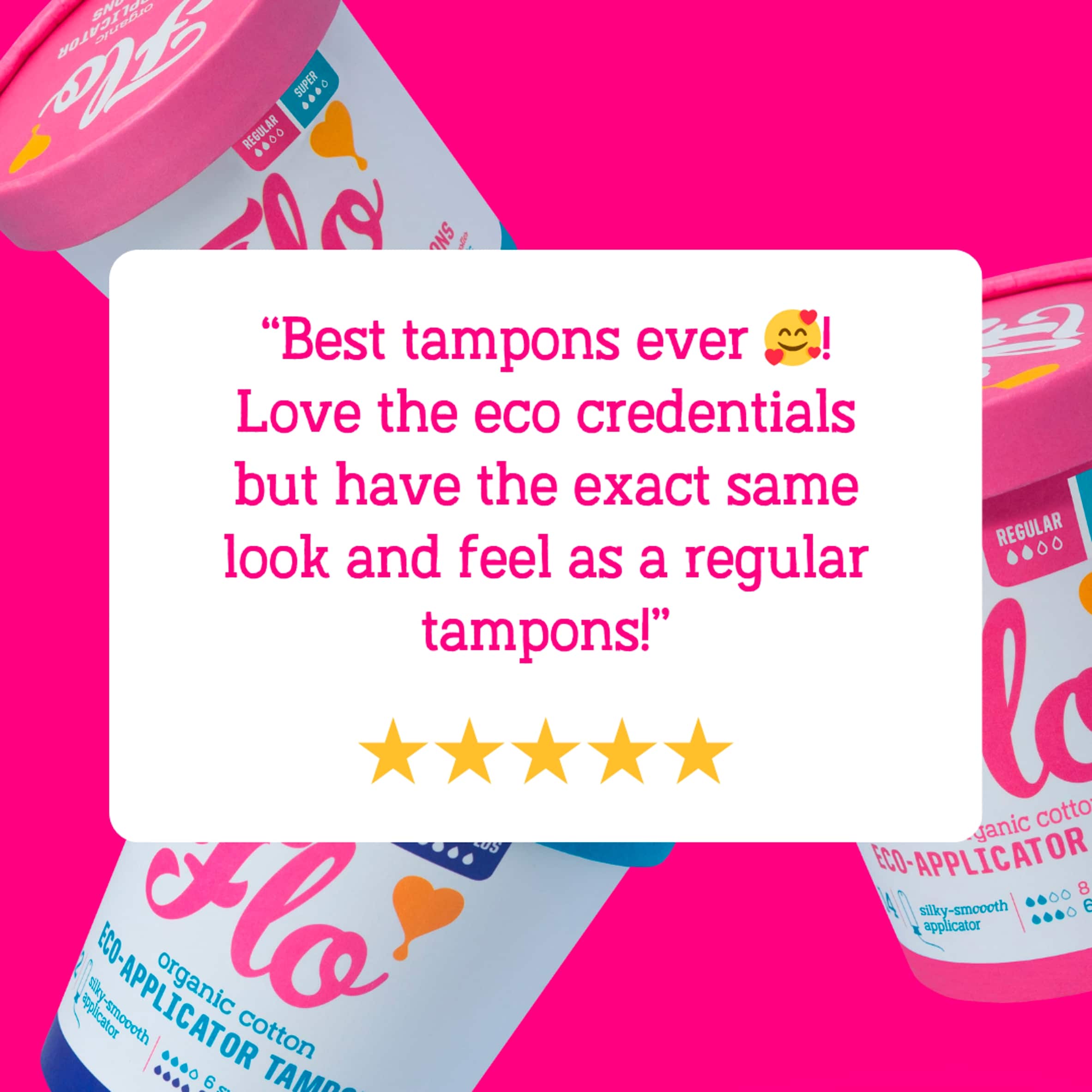 Flo Organic Tampons 8 Regular & 6 Super Size thumbnail 5