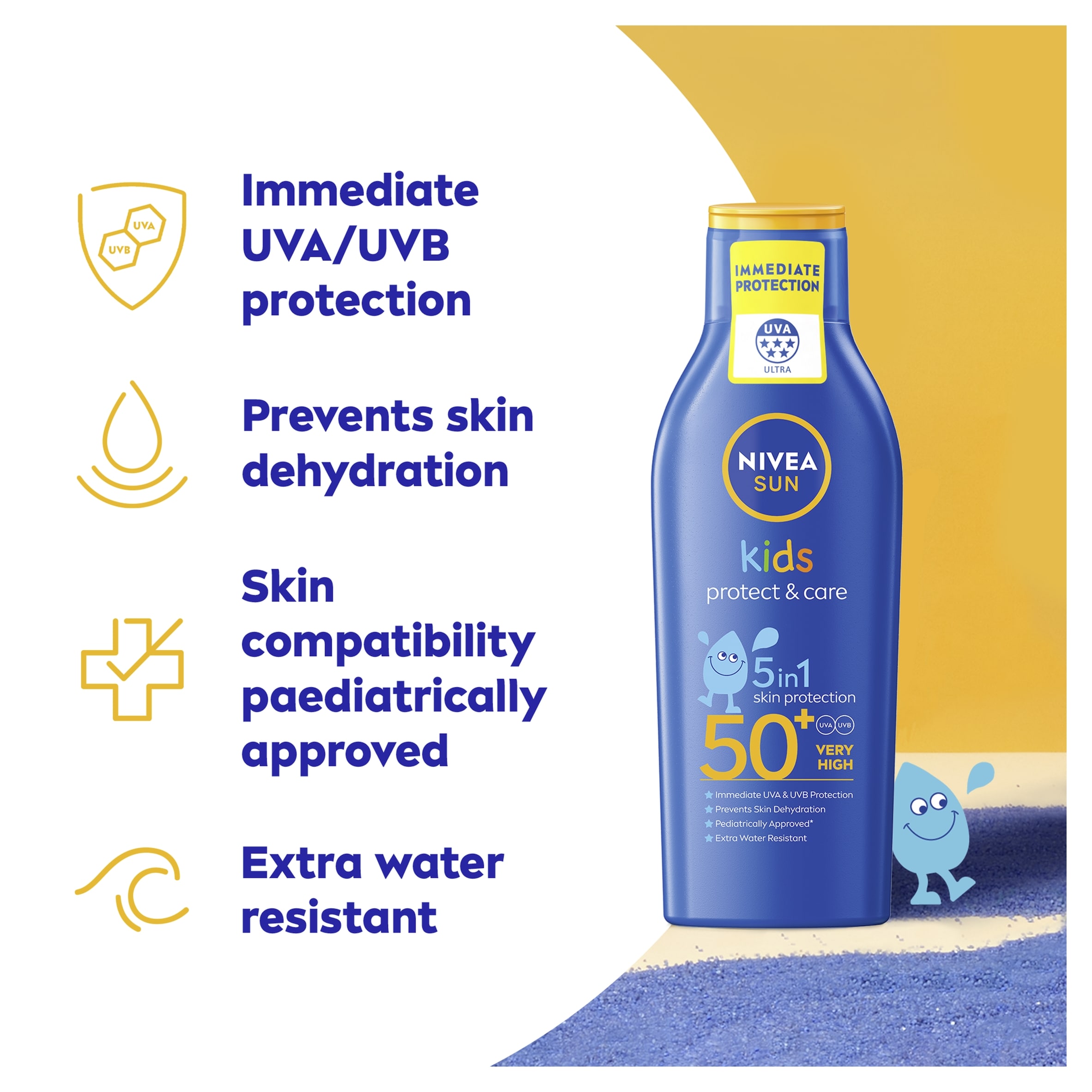 NIVEA SUN Kids Protect & Care Sun Lotion SPF50+ 200ml