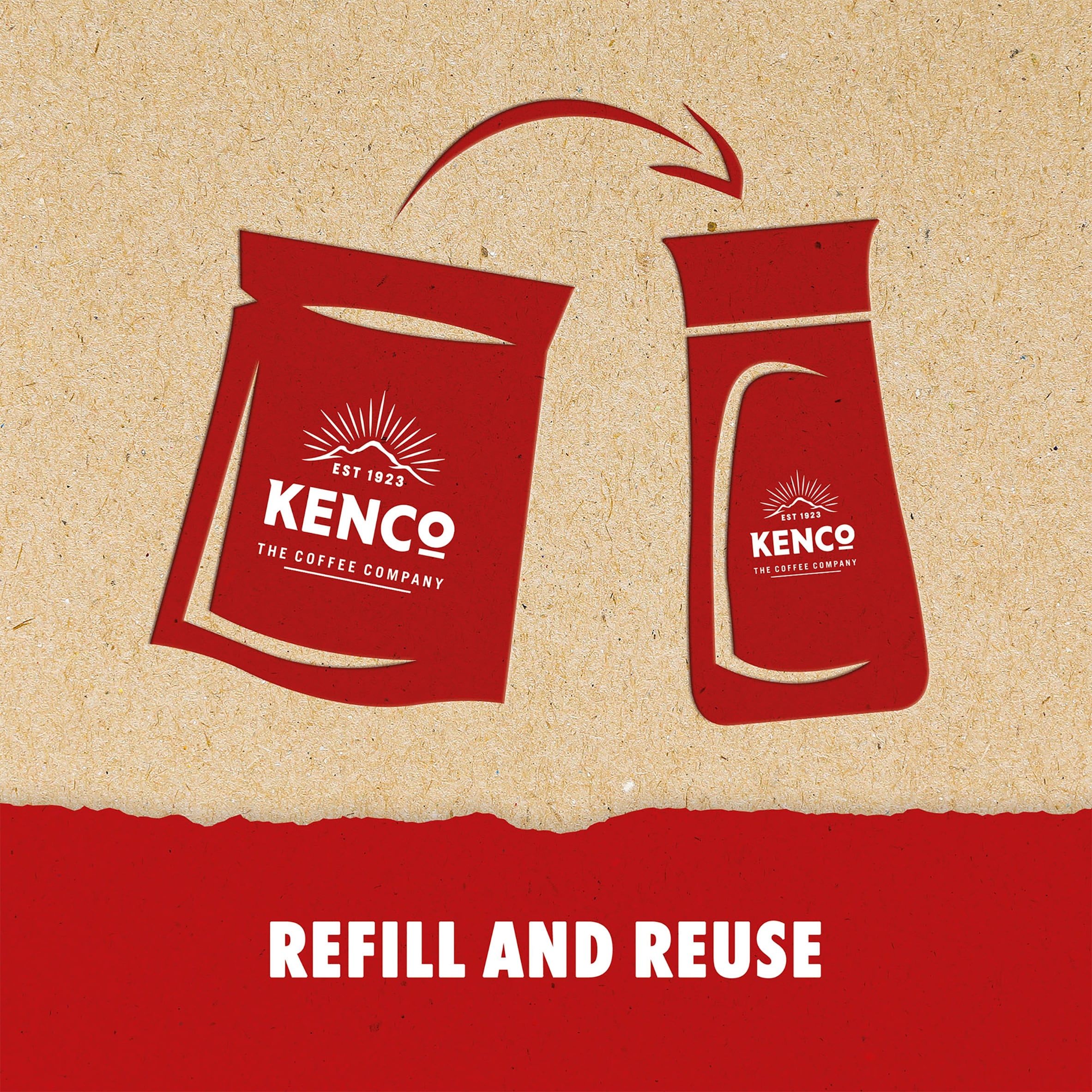 Kenco Decaff Instant Coffee Paper Refill 150g thumbnail 3