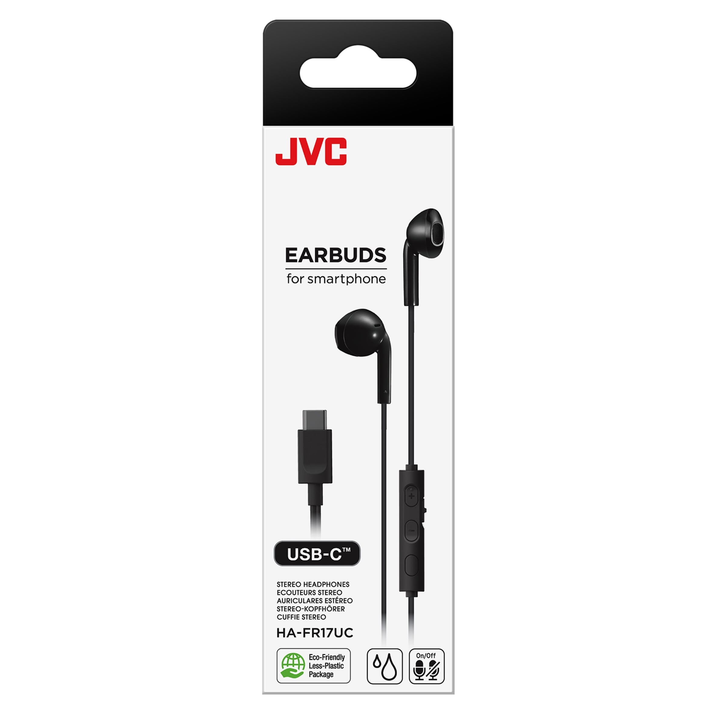 JVC Black Earbuds USB C HA-FR17UC thumbnail 3