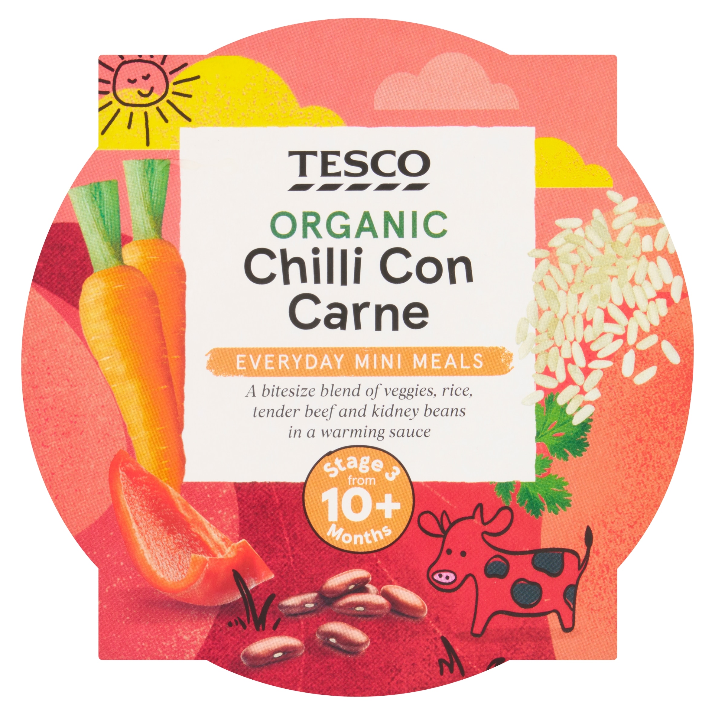 Tesco Organic Chilli Con Carne Stage3 10+Months 190g